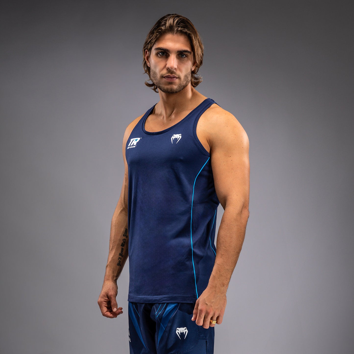 Venum x Top Rank Original Heren Tanktop - Marineblauw