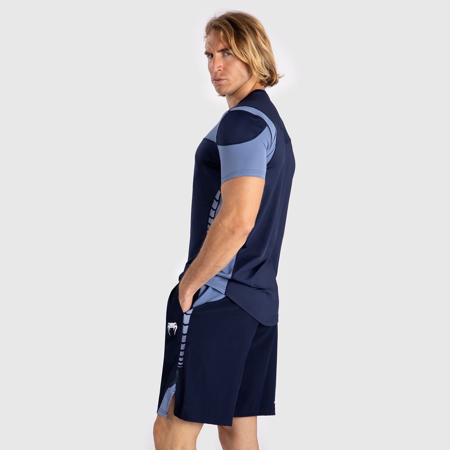 Venum Tempest Heren Dry-Tech T-Shirt - Marineblauw/Blauw