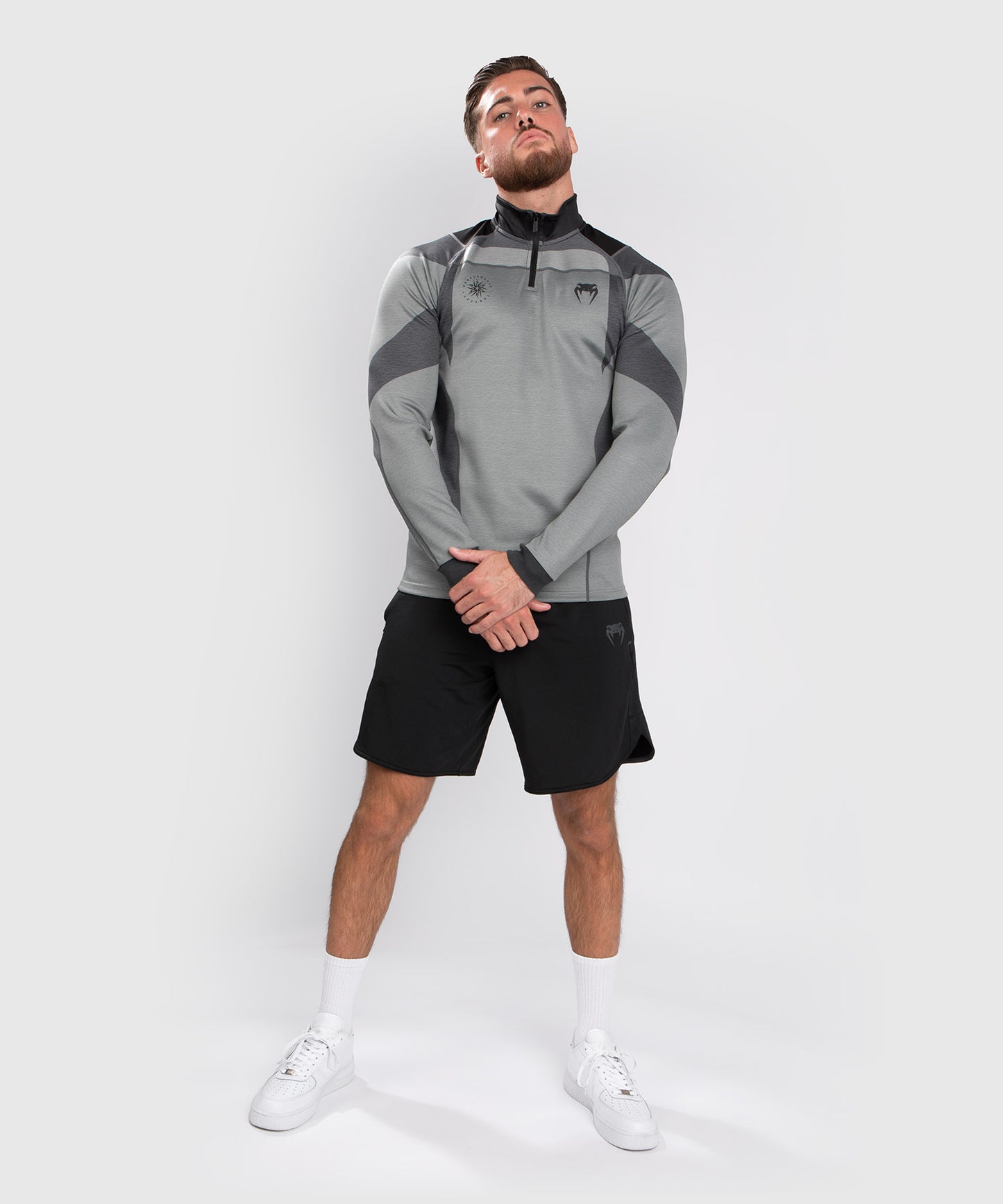 Venum Stone Dry Tech T-shirt Met - Lange Mouwen - Mineraalgroen