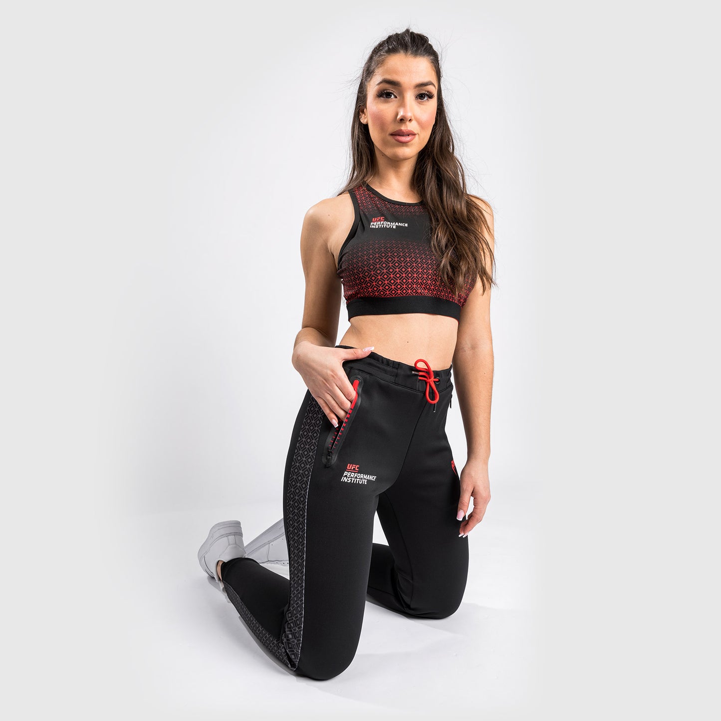 Venum UFC Performance Institute Sweatpants - Voor Dames - Zwart/Rood