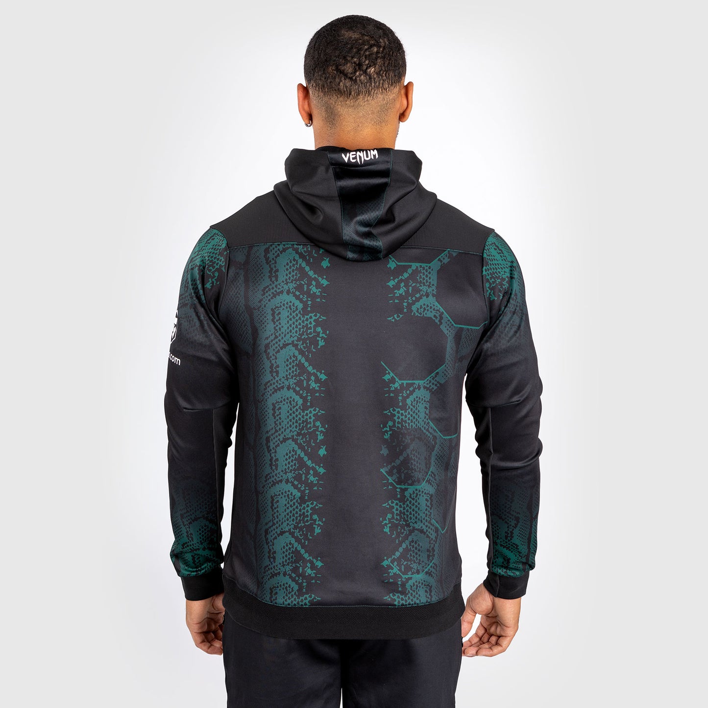 UFC Adrenaline by Venum Authentic Fight Night Walkout Hoodie voor Mannen - Emerald Edition - Groen/Zwart