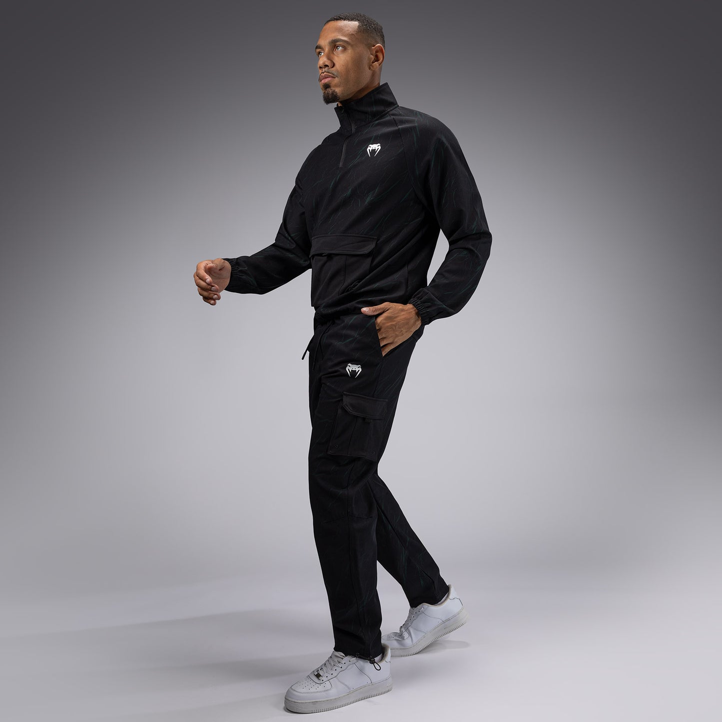 Venum Trooper Heren Trainingsjack - Zwart/Forest Green