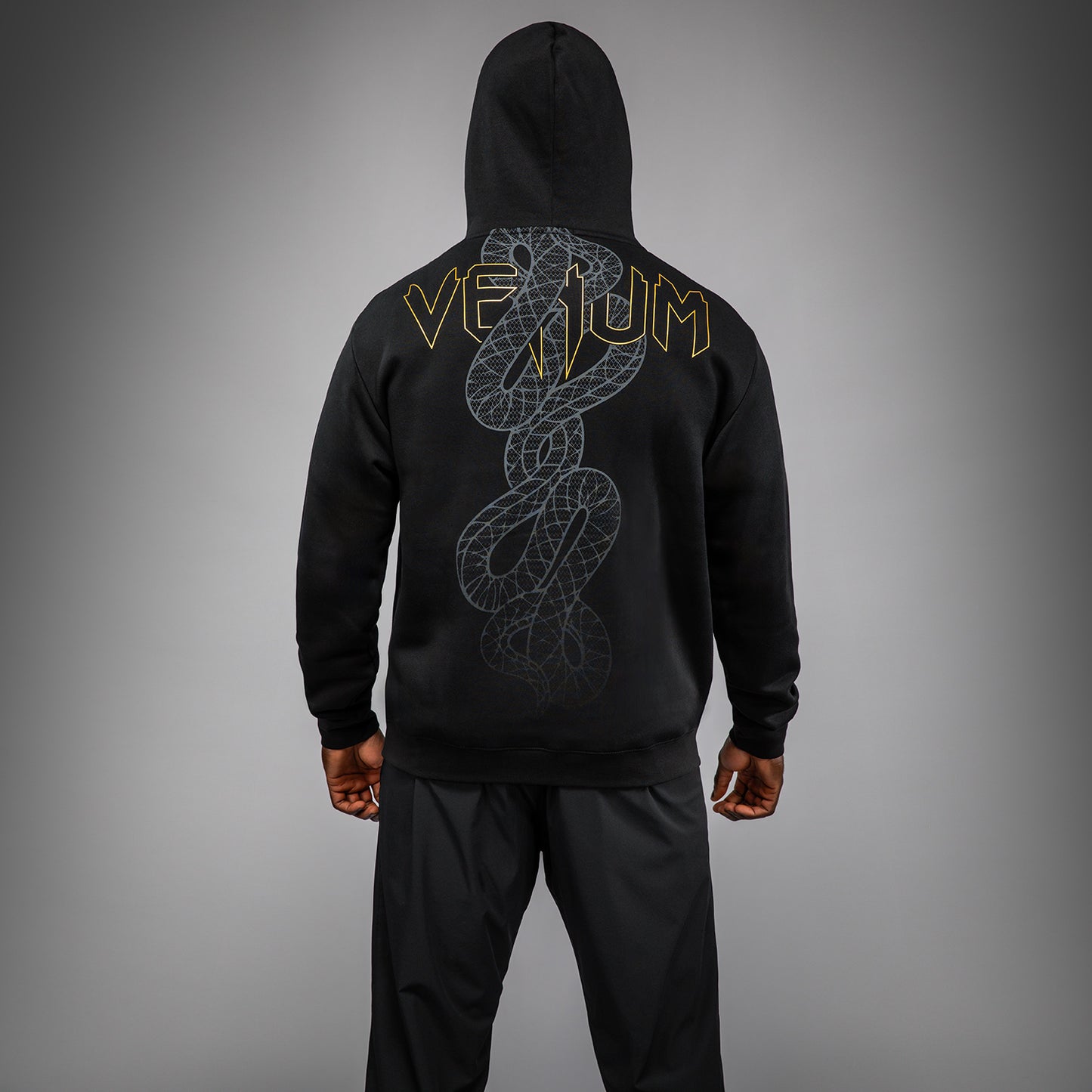 Venum Serpenti Hoodie – Zwart/Zilver/Goud