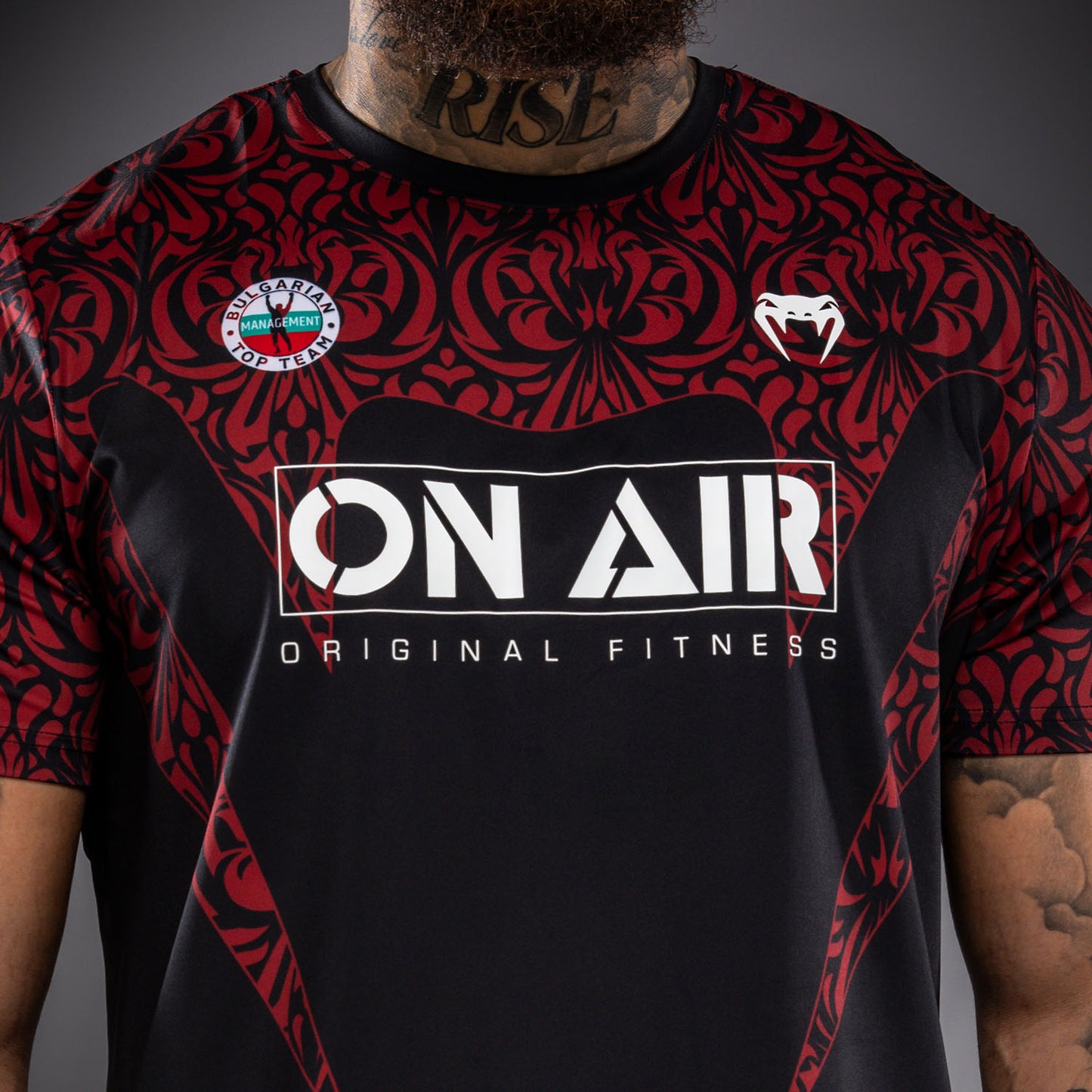 Venum Bulgarian Top Team (BTT) Dry Tech T-shirt – Zwart/Rood