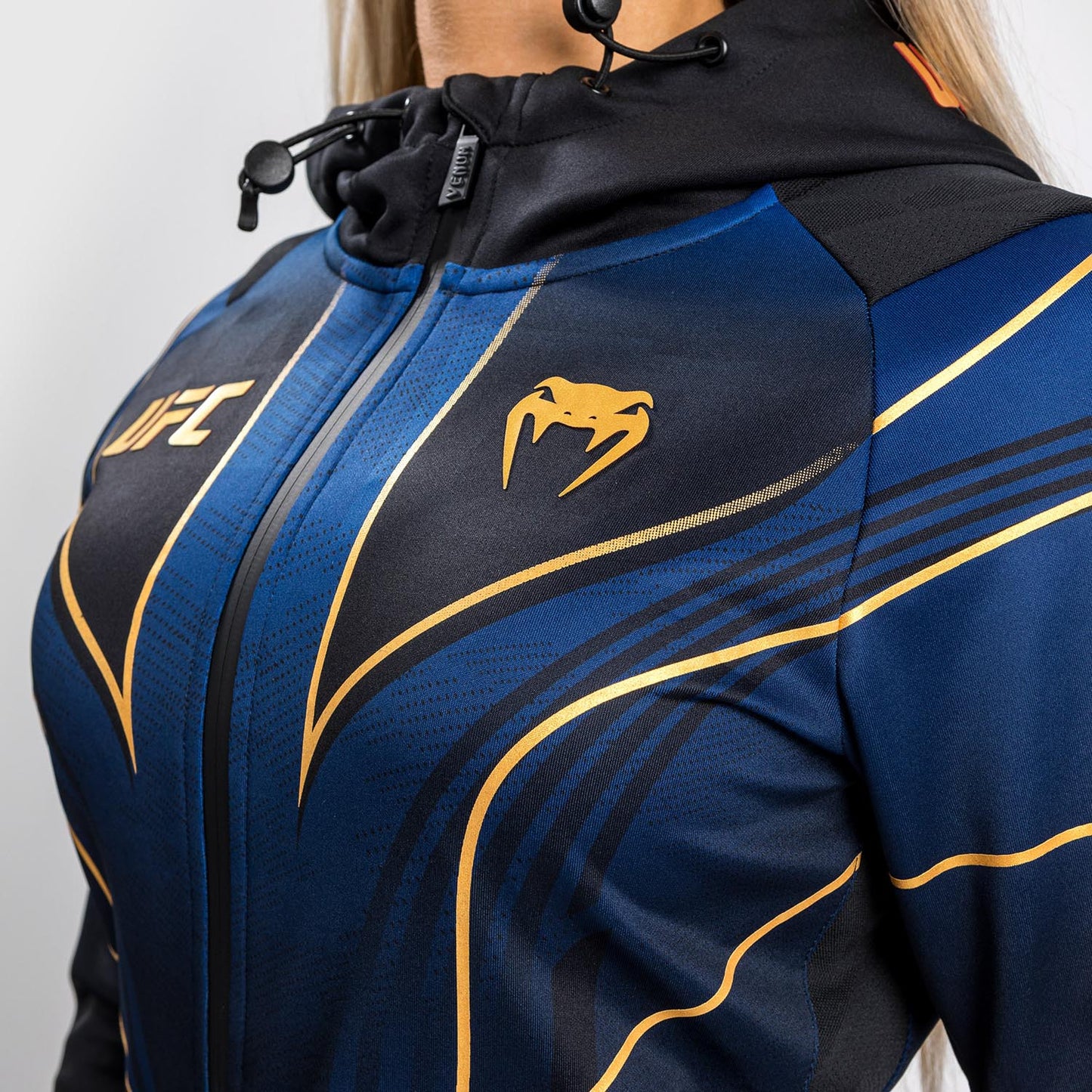 UFC Venum Authentic Fight Night 2.0 Walkout-hoodie voor dames - Midnight Edition - Champion