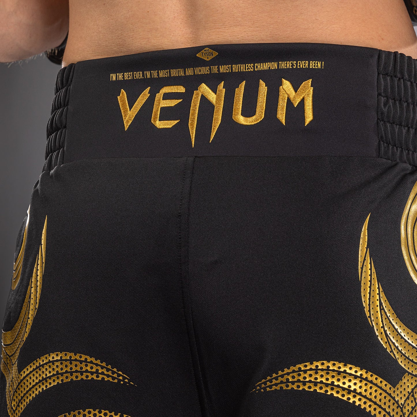 Venum x Mike Tyson Tiger Boksshort - Zwart/Goud