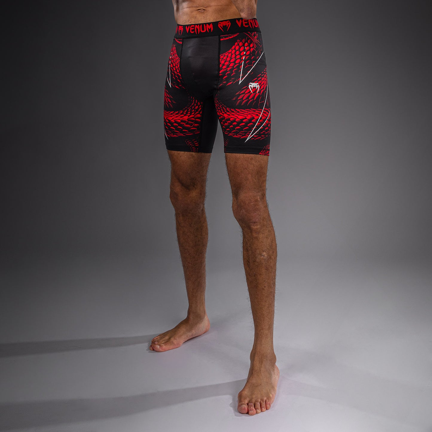 Venum Matupa Compressieshort - Zwart/Rood/Zilver