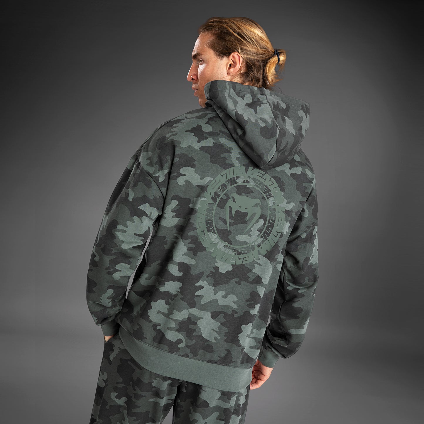 Venum Vortex XL Heren Hoodie - Khaki Camo