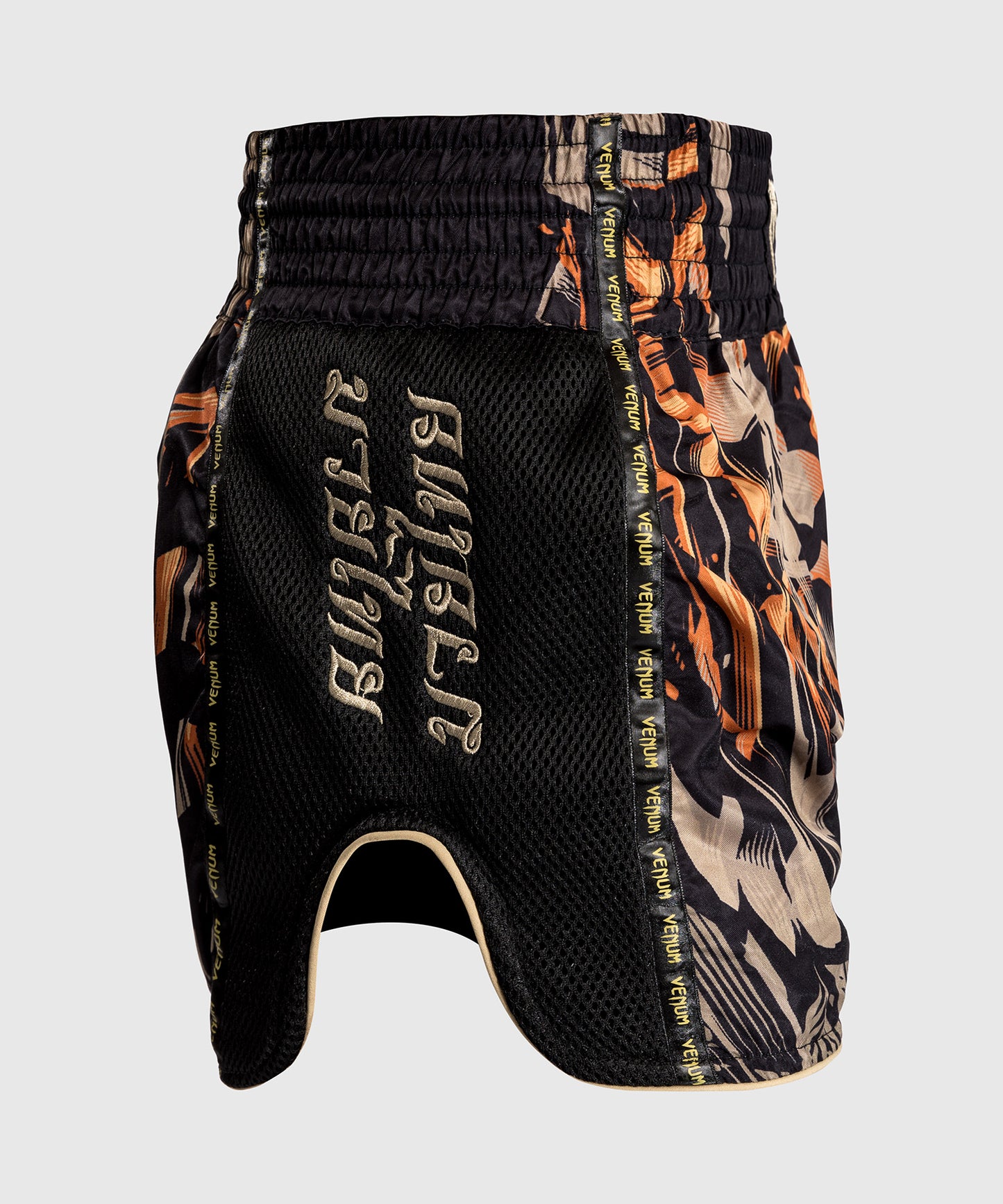 Venum Tiger Muay Thai Shorts - Zwart / Neon Oranje