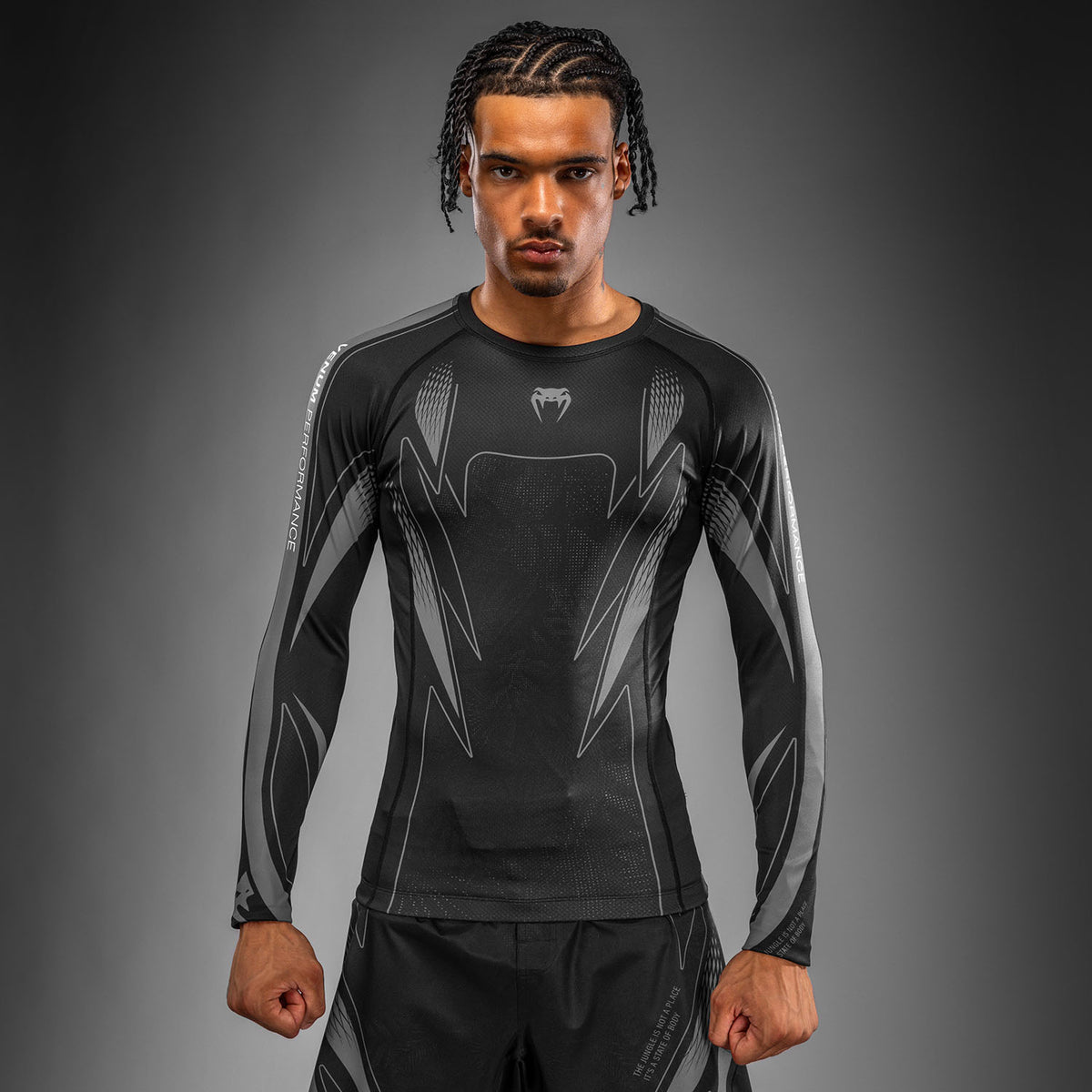Venum Amazonia Reborn Rashguard met lange mouwen - Zwart/Grijs