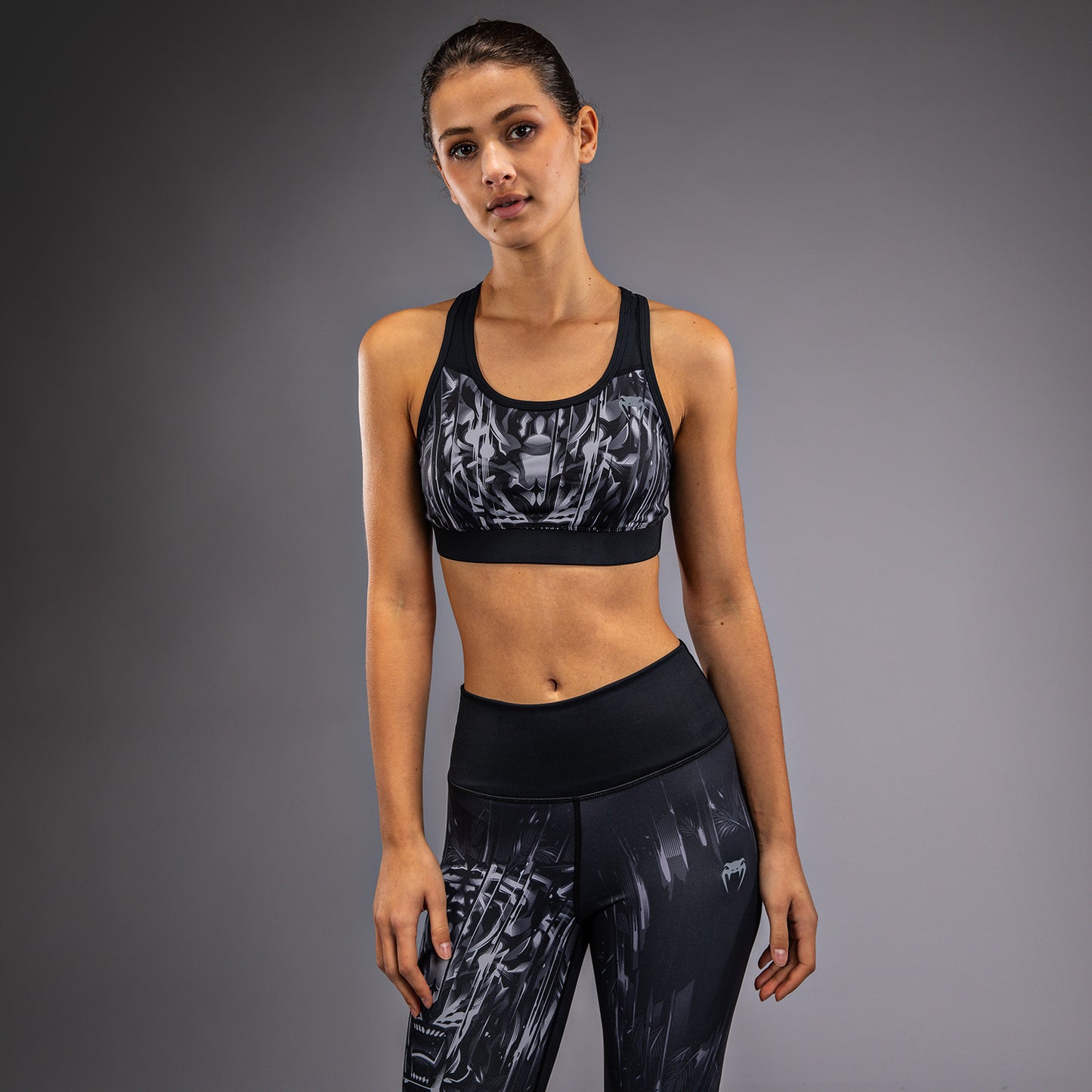 Venum Tiger Sport-BH Dames - Zwart / Zilver