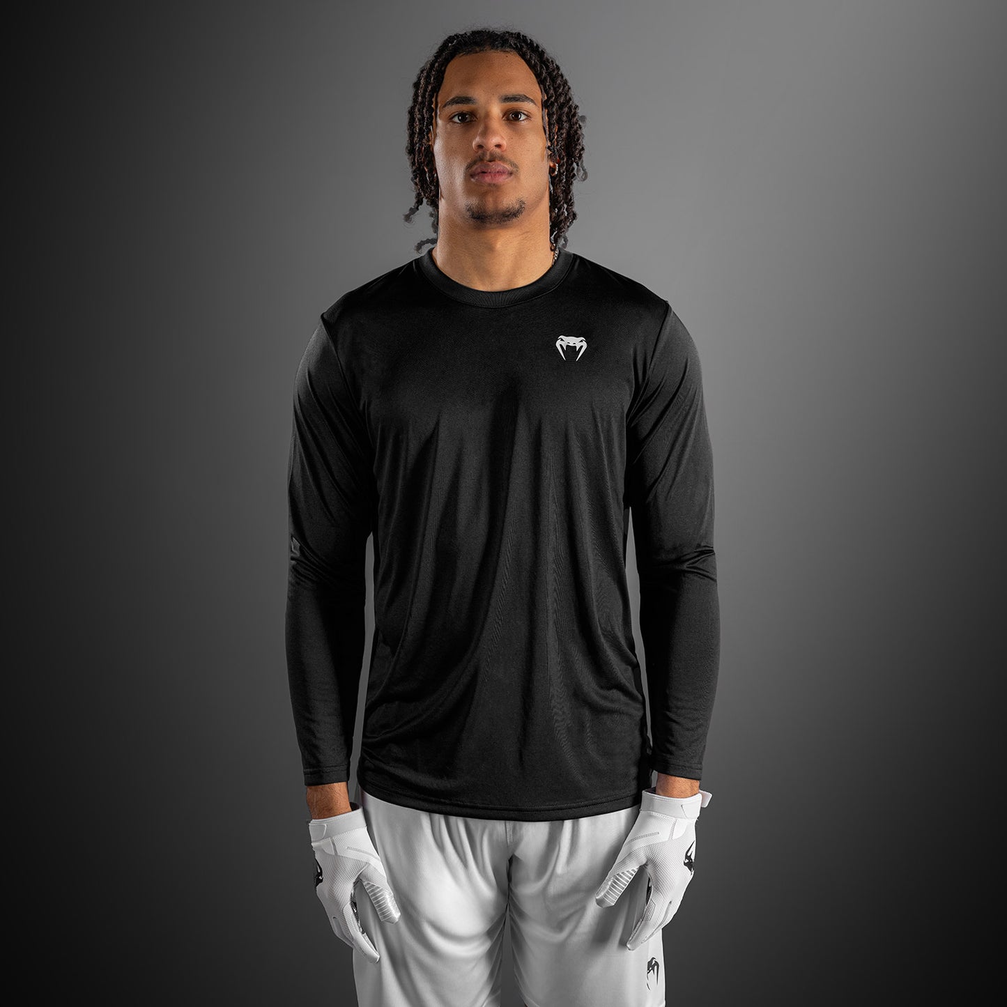Venum Lineup Performance T-shirt met lange mouwen - Zwart/Wit