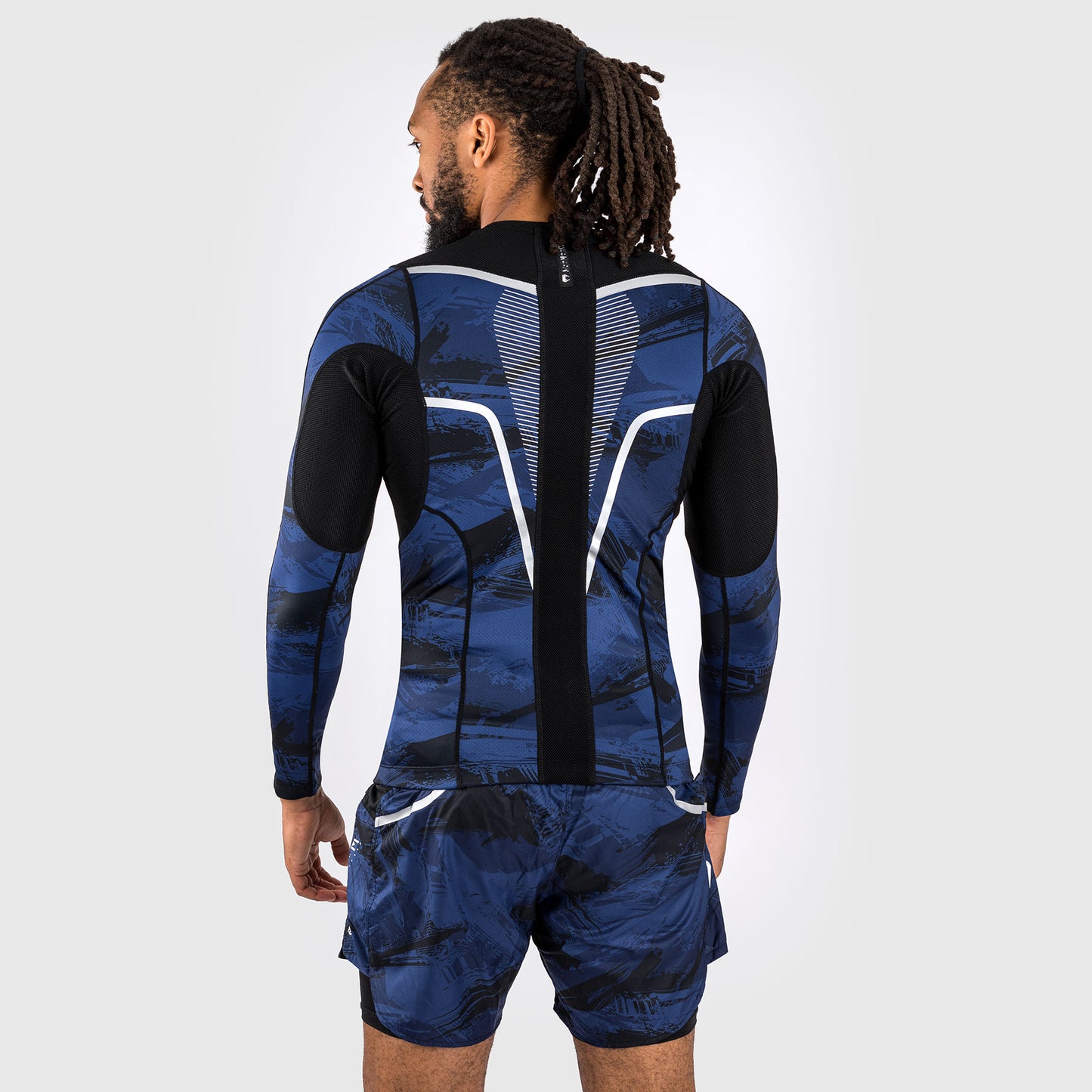Venum Electron 3.0 Rashguard lange mouw - Marine