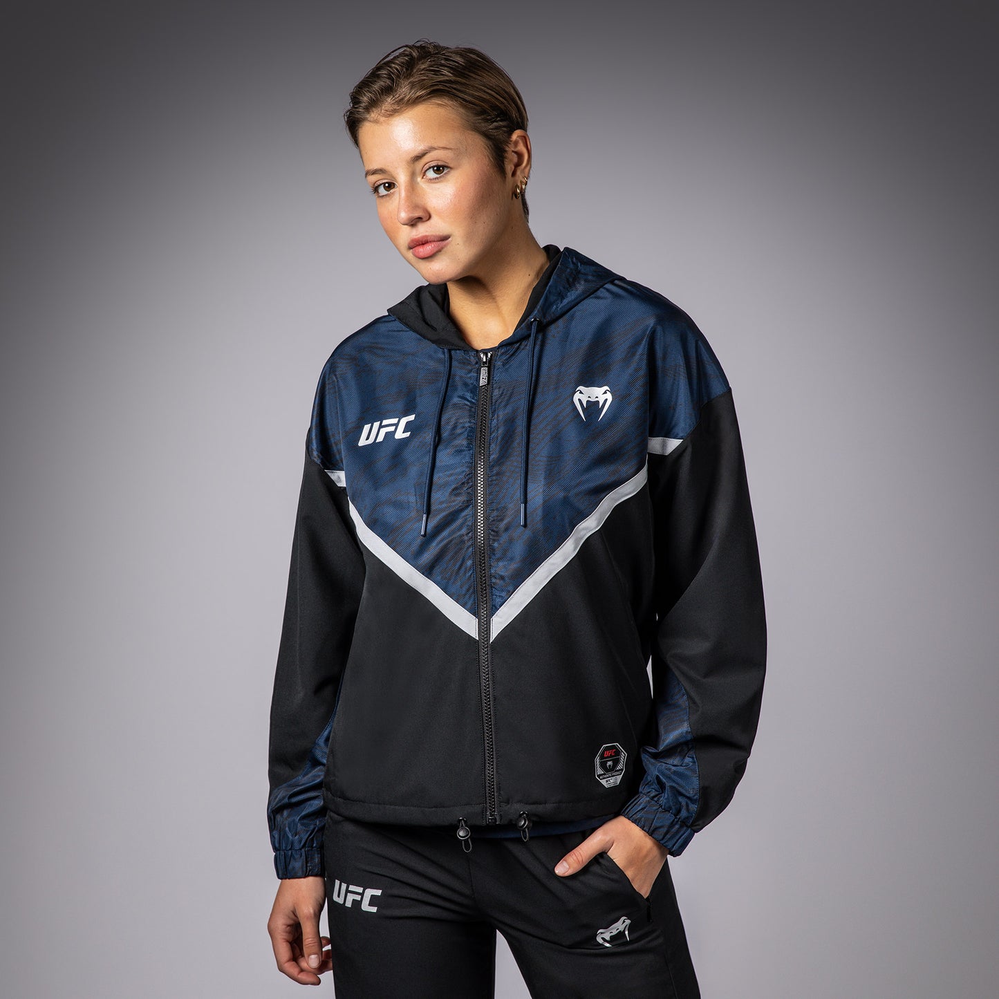 UFC Fusion by Venum Fight Week Zip-Hoodie voor Dames - Oceaanblauw