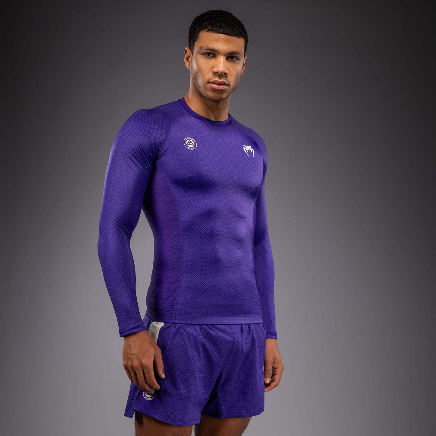 Venum x Roger Gracie Academy Rashguard met Lange Mouwen - Paars