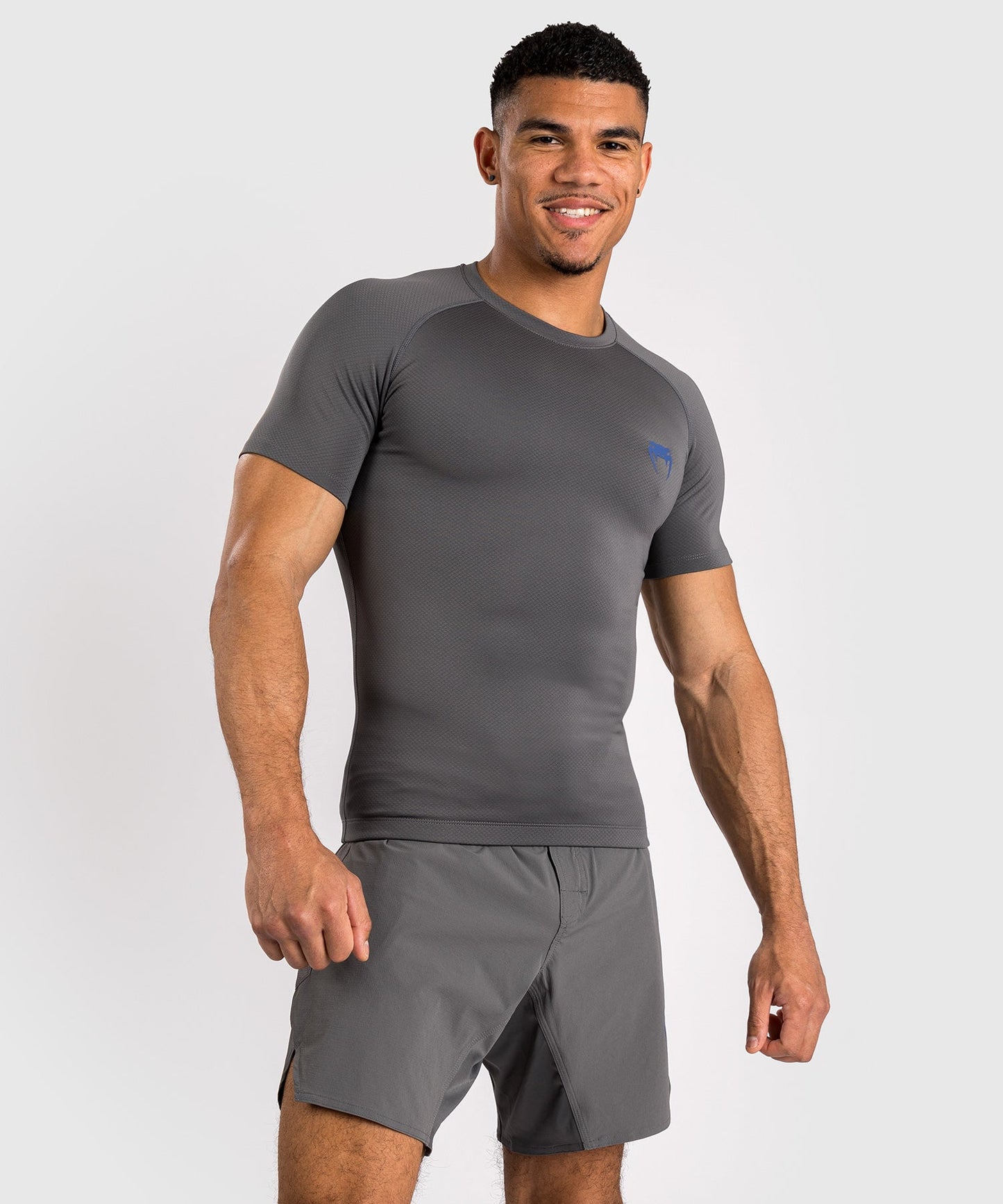 Venum Contender Heren Rashguard met korte mouwen - Grijs