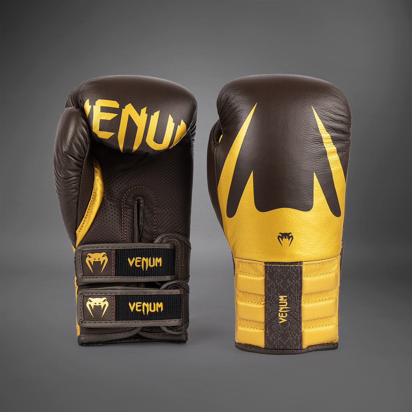 Venum Reverso Bokshandschoenen - Chocolade/Goud