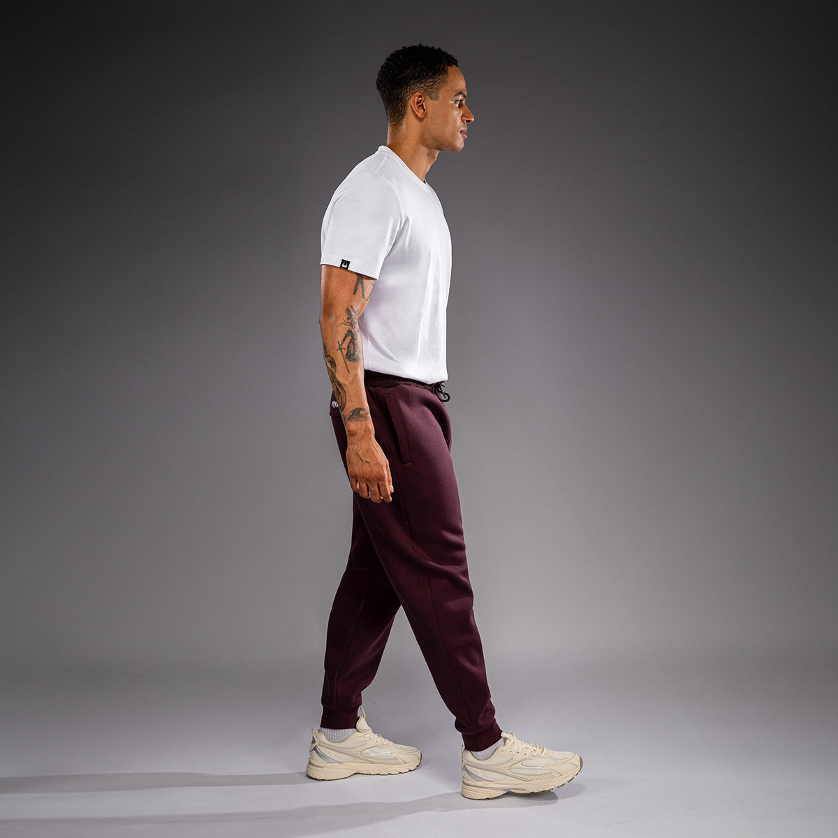 Venum Attack Fleece & Weave Joggingbroek - Bordeauxrood