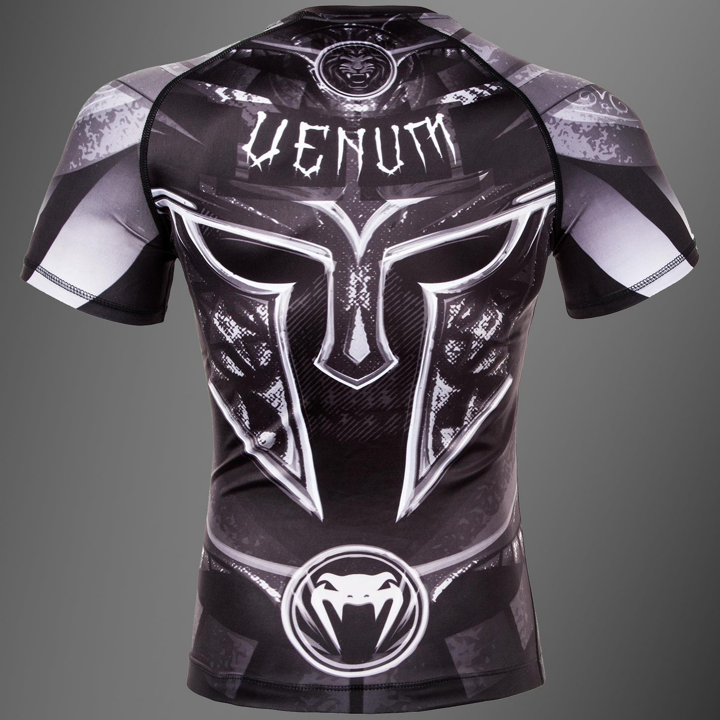 Venum Gladiator 3.0 Rashguard - zwart/wit - korte mouwen