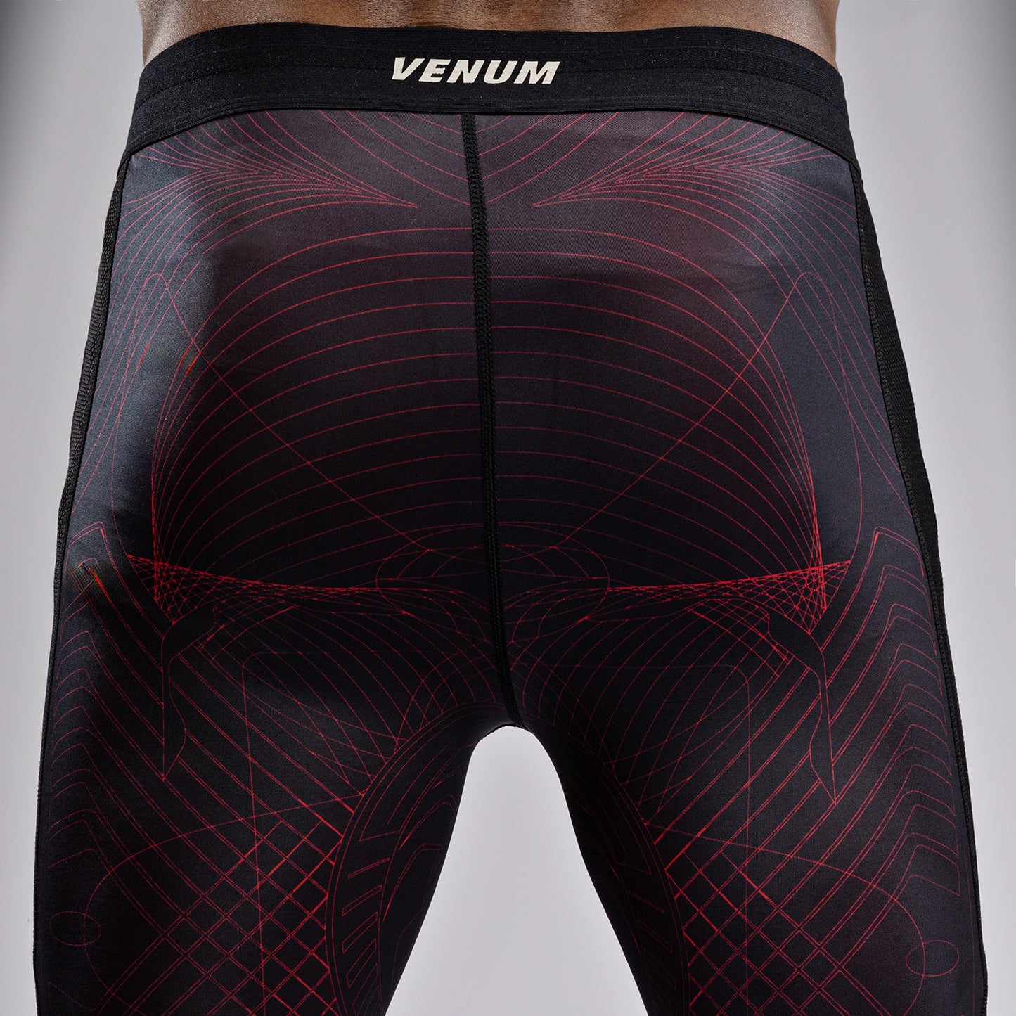 Venum G-Fit Air Compressie Leggings Heren - Diepzwart / Vuurrood