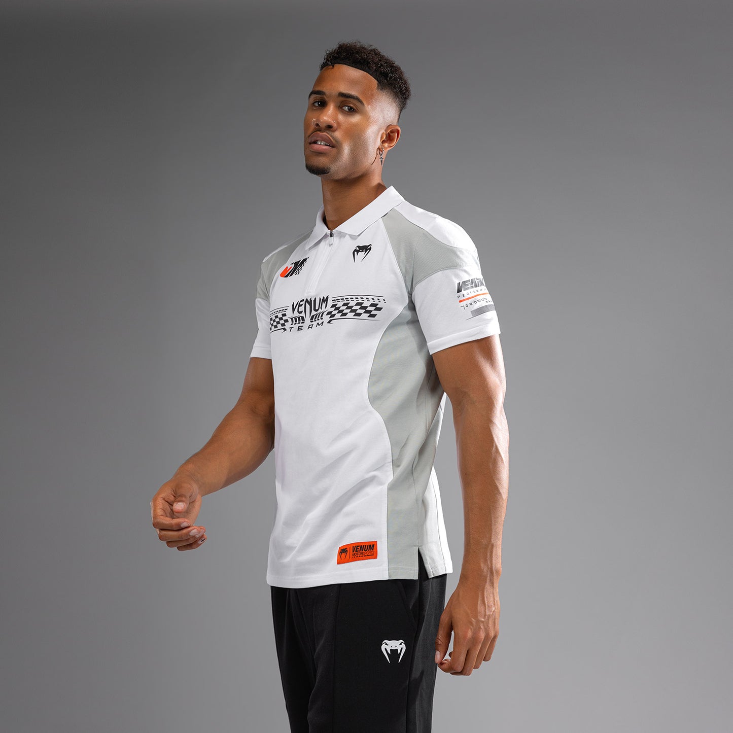 Venum Motorsport Katoenen Polo - Sneeuwwit