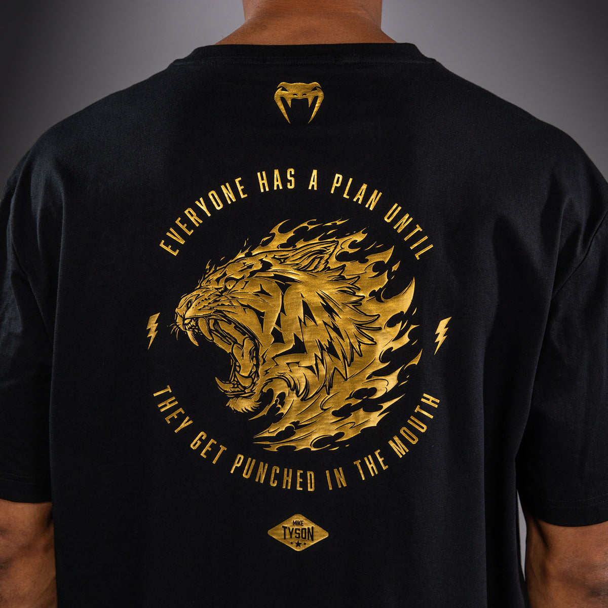 Venum x Mike Tyson Tiger T-shirt - Zwart/Goud