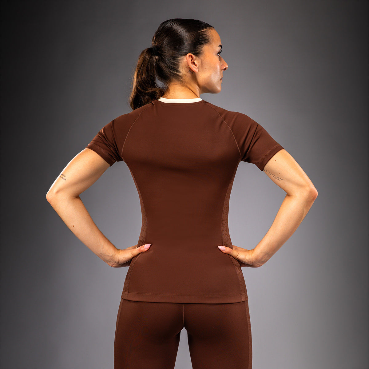 Venum Viper Rashguard met korte mouwen voor dames - Bruin