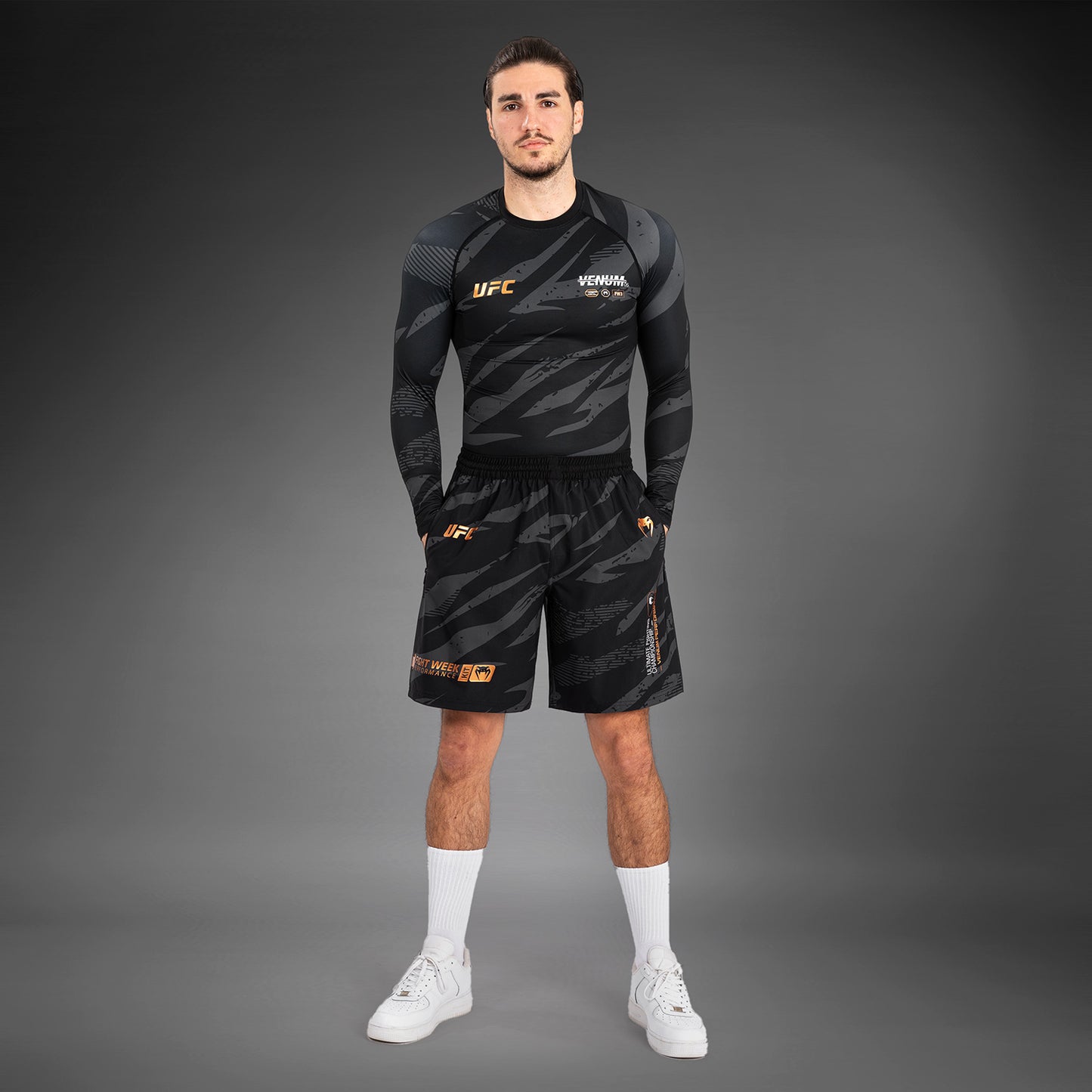 UFC Adrenaline By Venum Fight Week Performance Shorts Voor Mannen - Urban Camo
