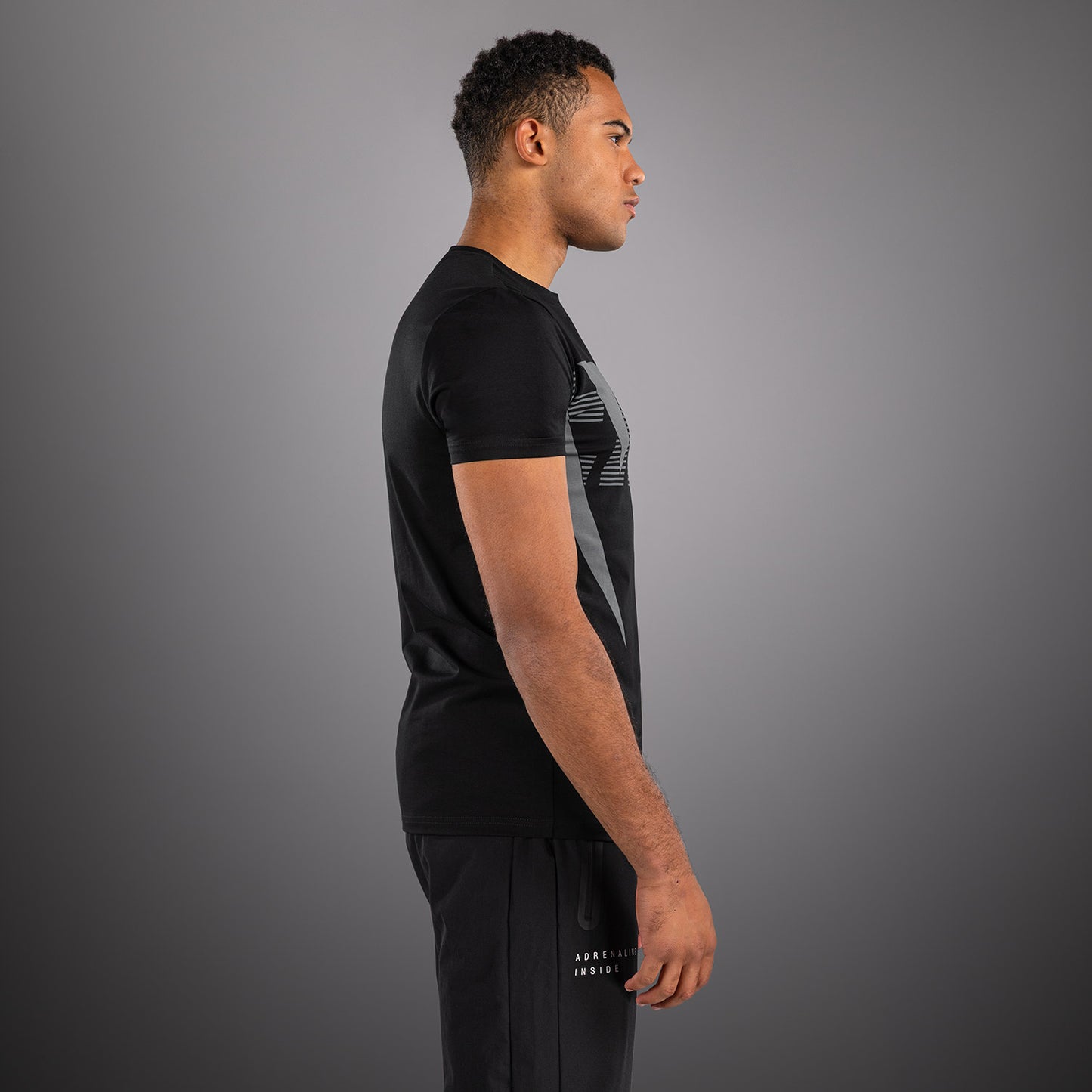 Venum Adrenaline T-shirt – Zwart/Zilvergrijs