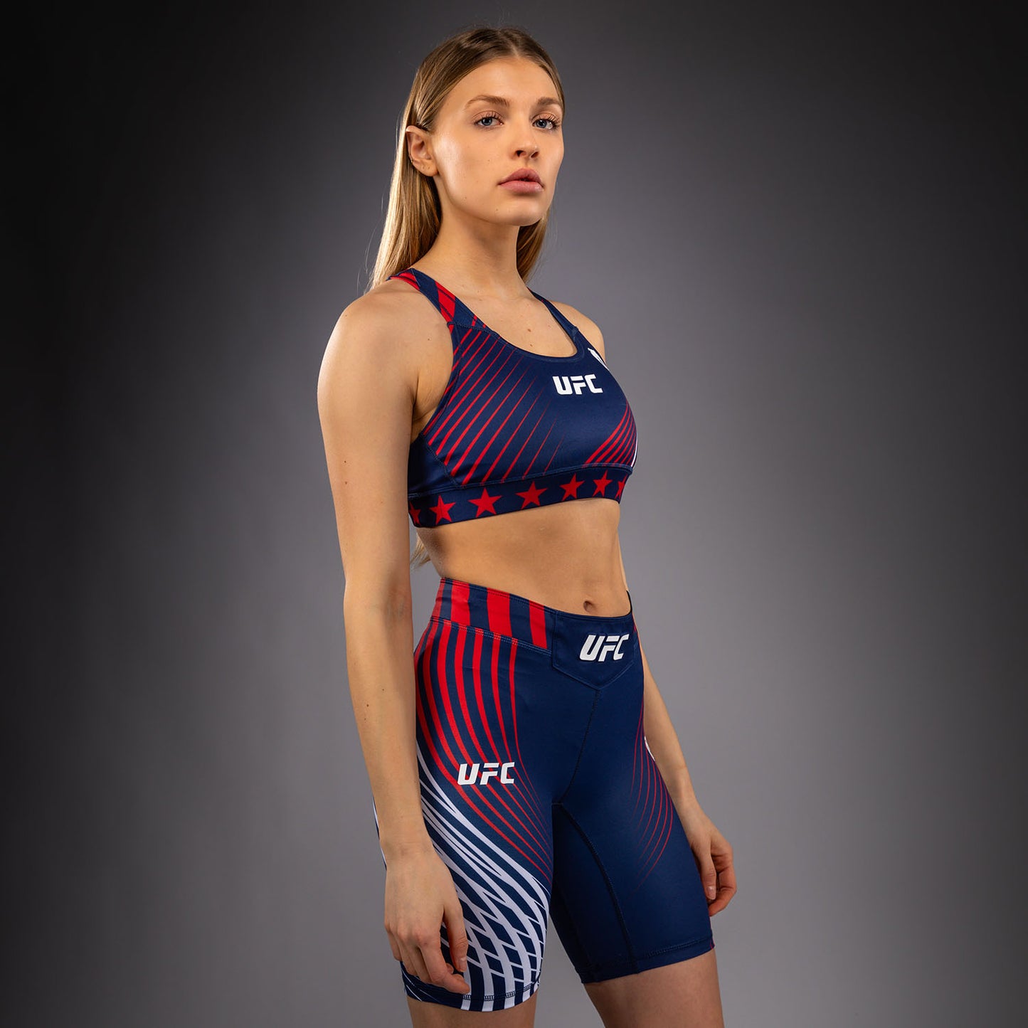 Official UFC Freedom 250 by Venum Authentic Fight Night Sport-bh voor dames - Blauw