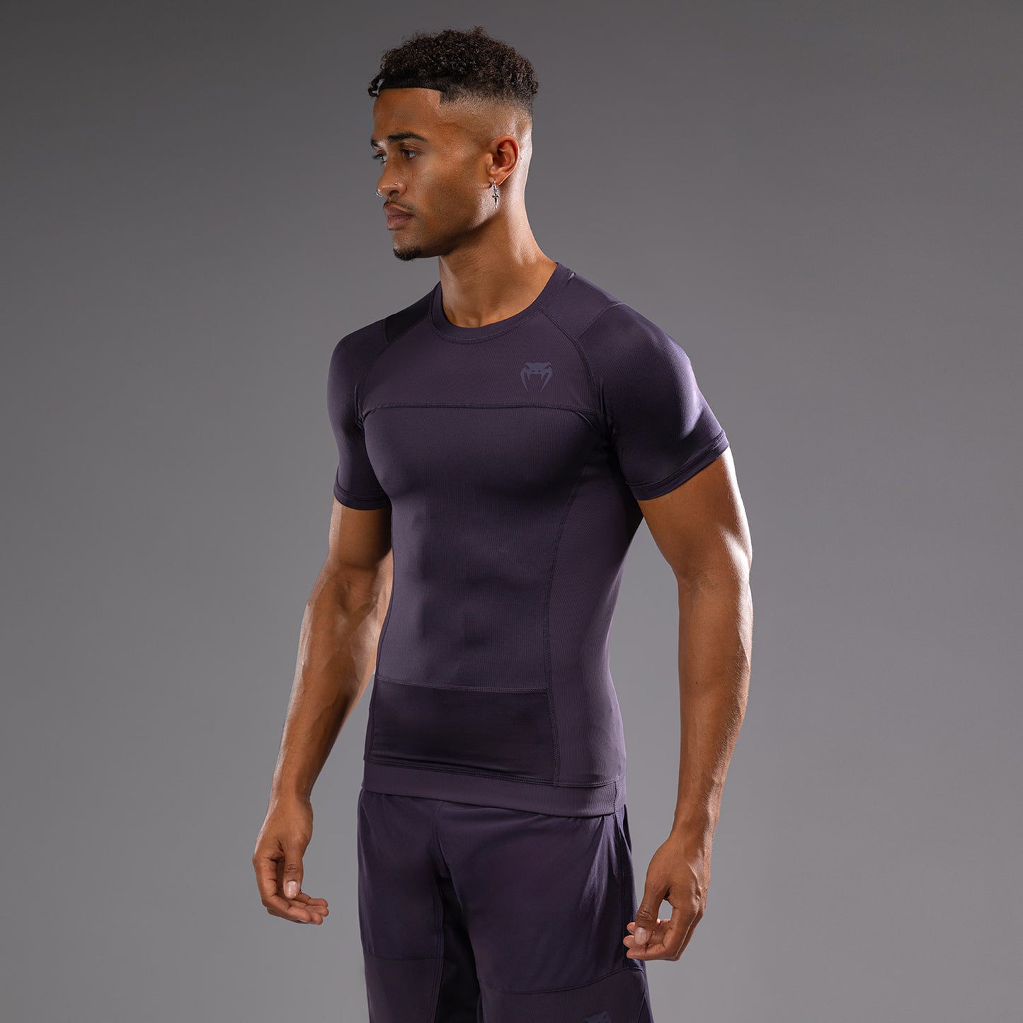 Venum G-Fit Air Korte Mouw Rashguard Heren - Donkerpaars