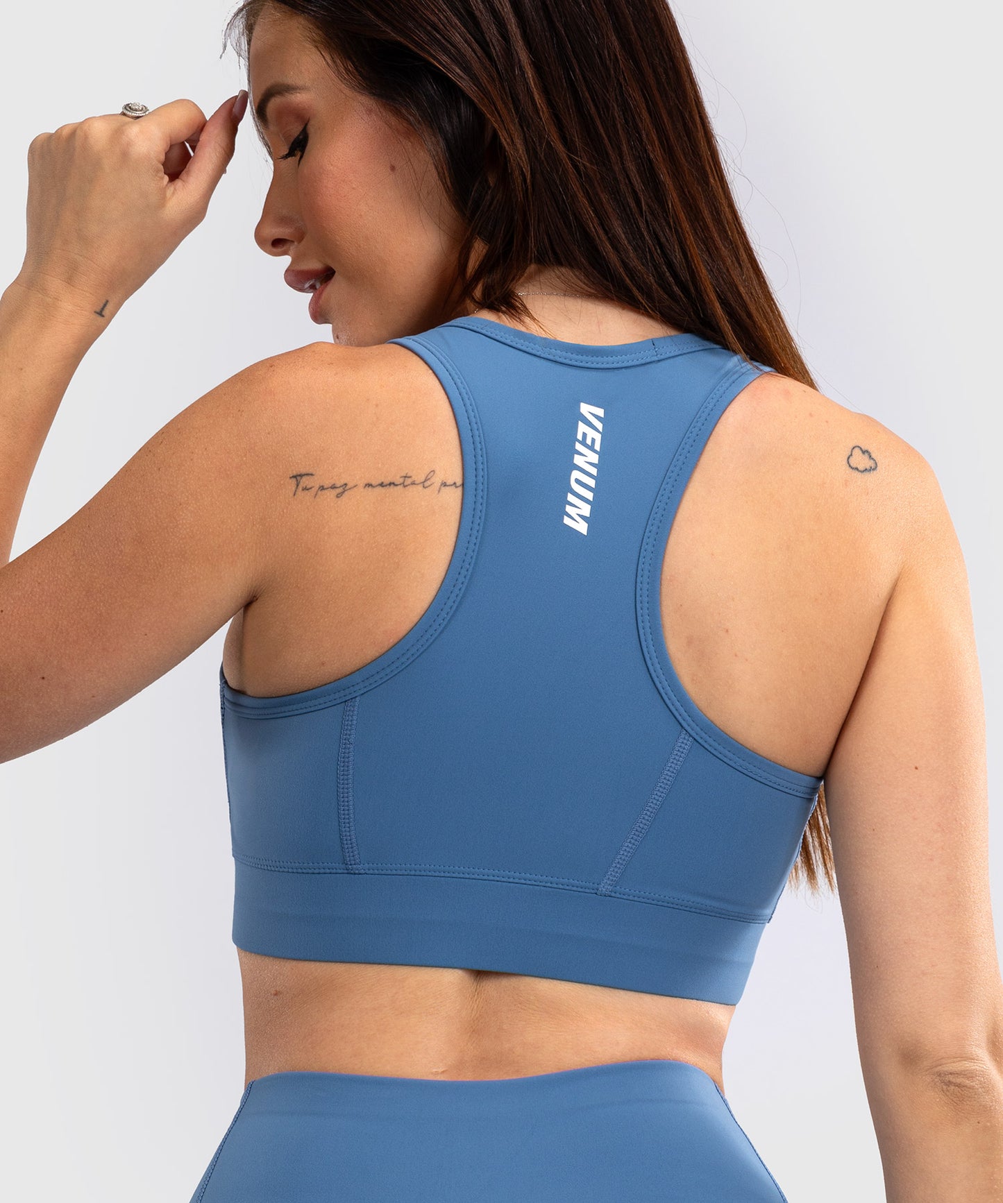 Venum Essential Dames Medium Impact Sports Bra - Stormblauw