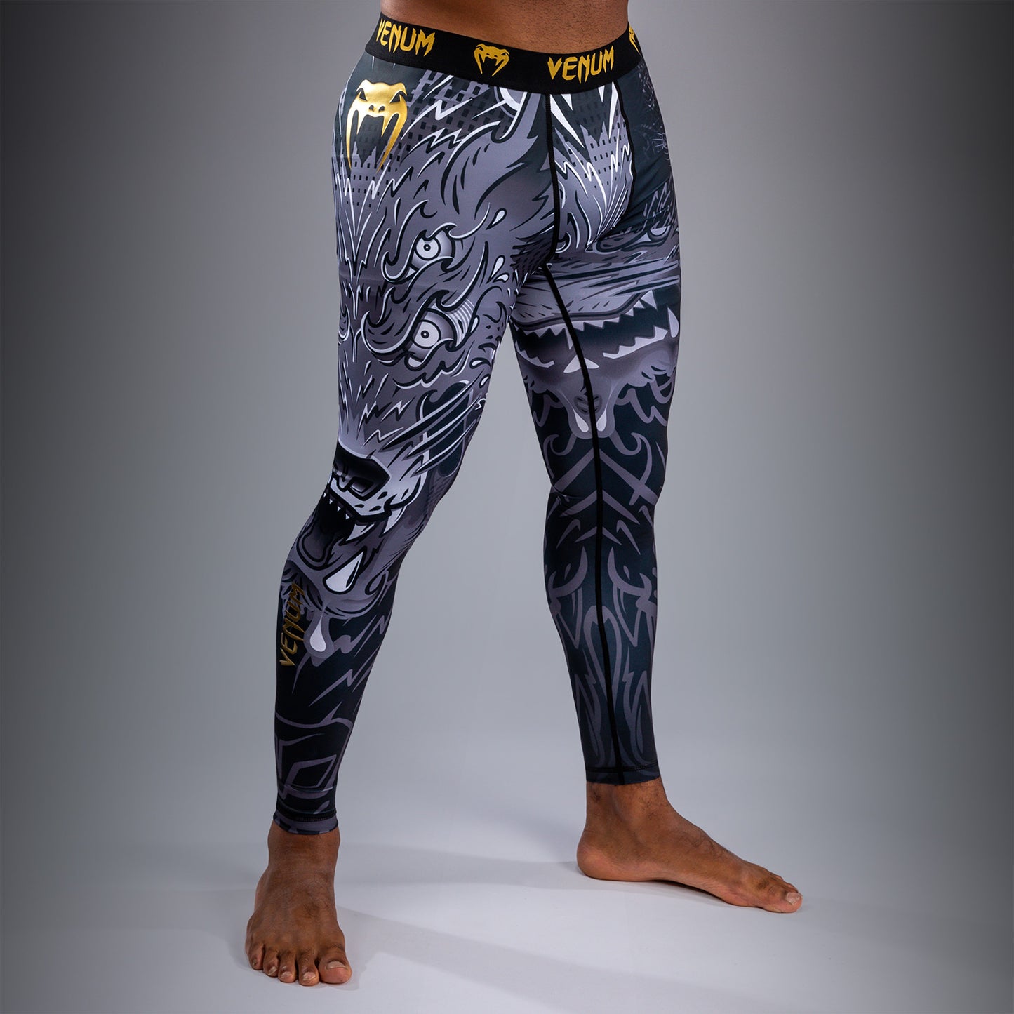 Venum Wolf Atak Spats – Zwart/Grijs