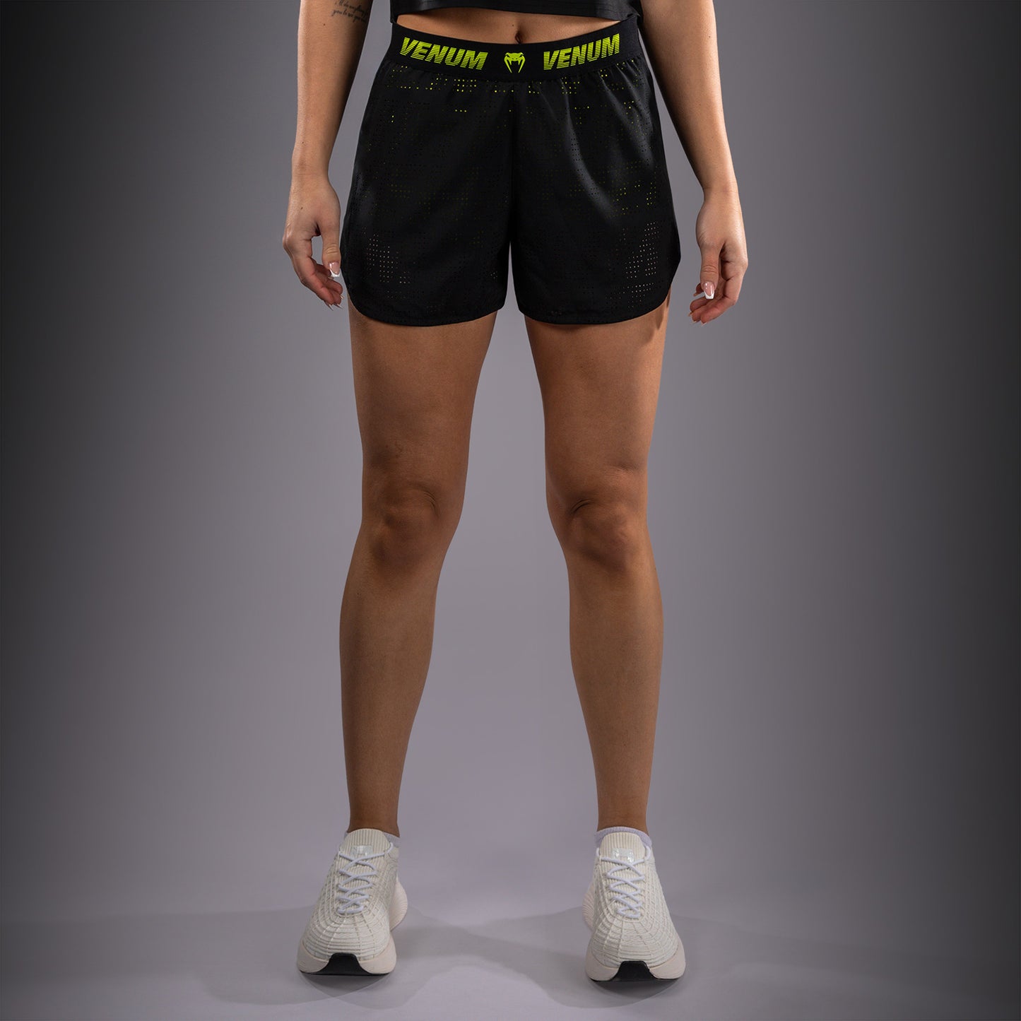 Venum Lazer Trainingsshorts voor dames - Zwart/Geel
