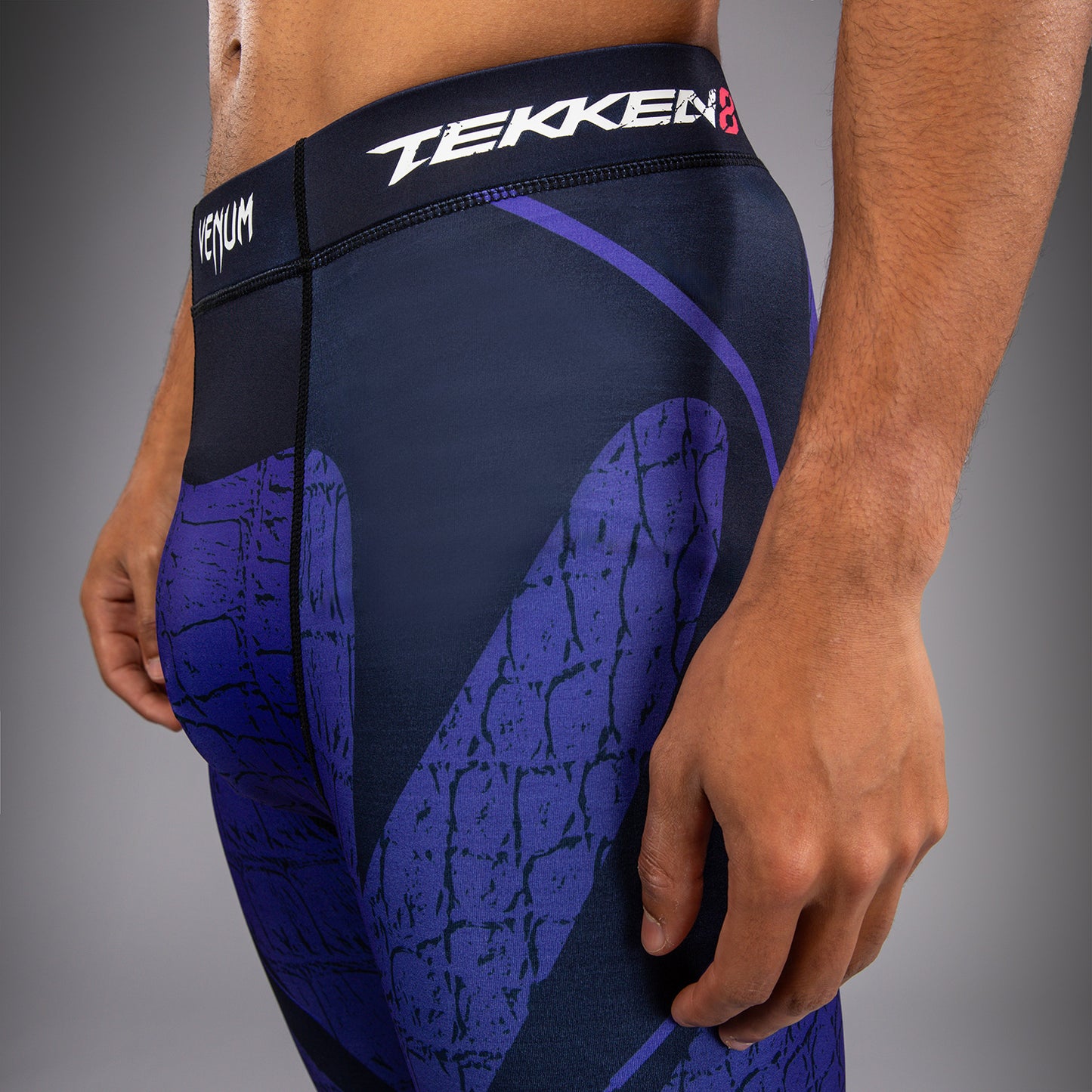 Venum x TEKKEN 8 Spats - Kazuya - Zwart/Blauw