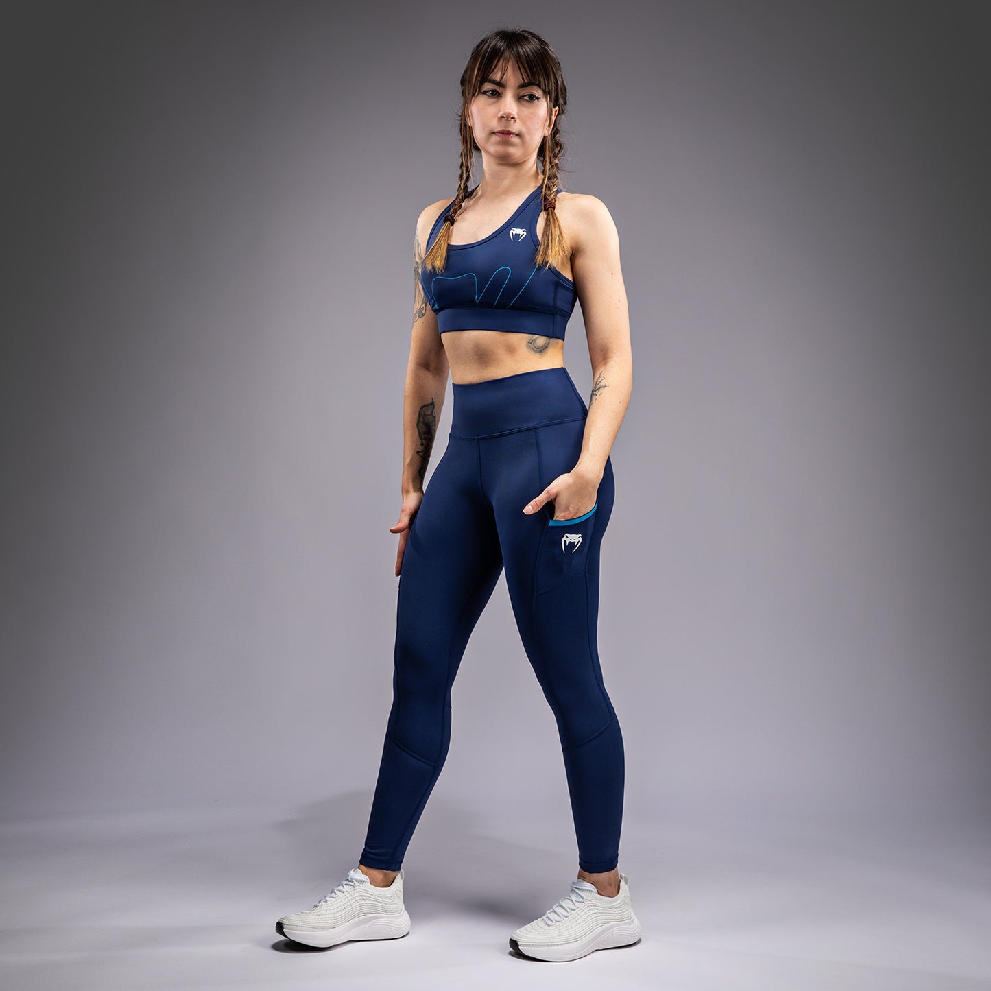 Venum x Top Rank Original Dames 7/8 Leggings - Marineblauw