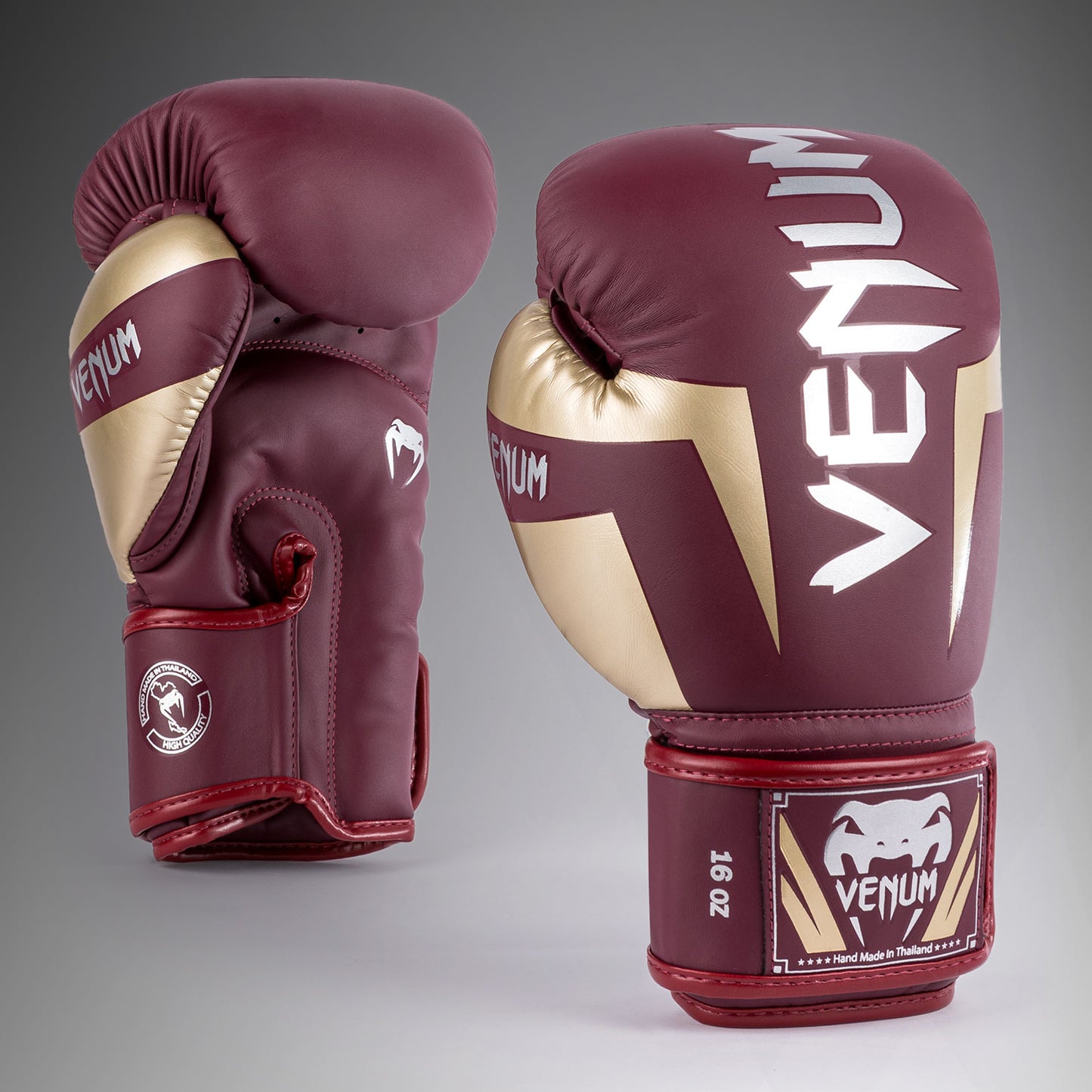 Venum Elite Bokshandschoenen - Bourgondië/Goud