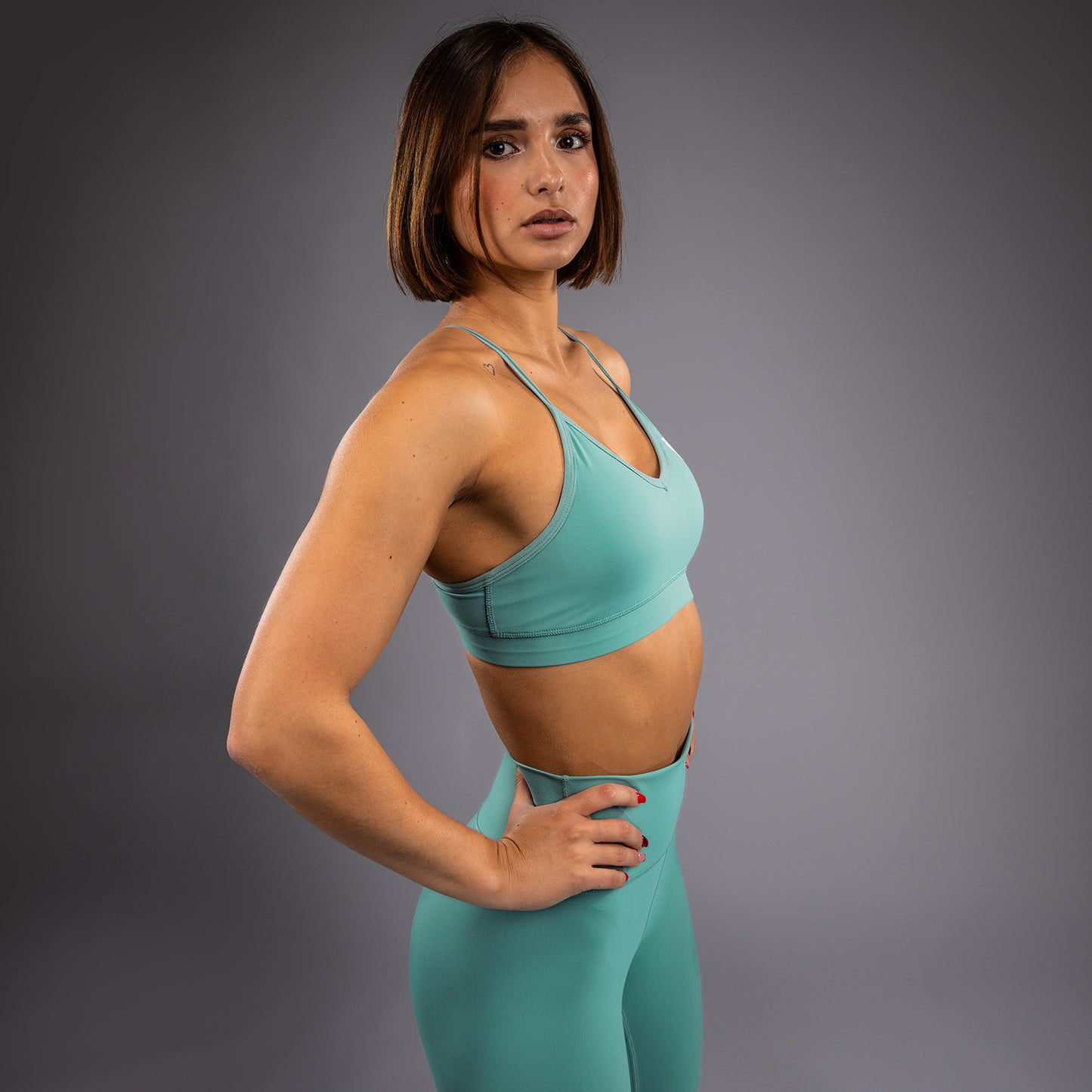 Venum Essential Dames Low Impact Sports Bra - Aqua Groen
