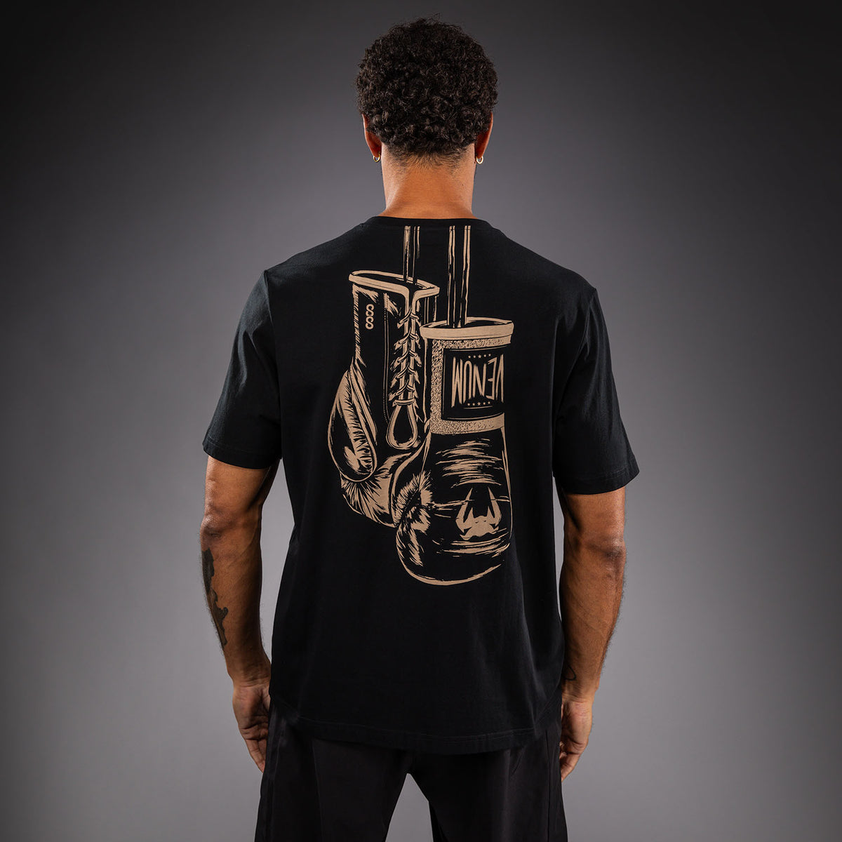 Venum Fight Icon Katoenen T-shirt - Zwart