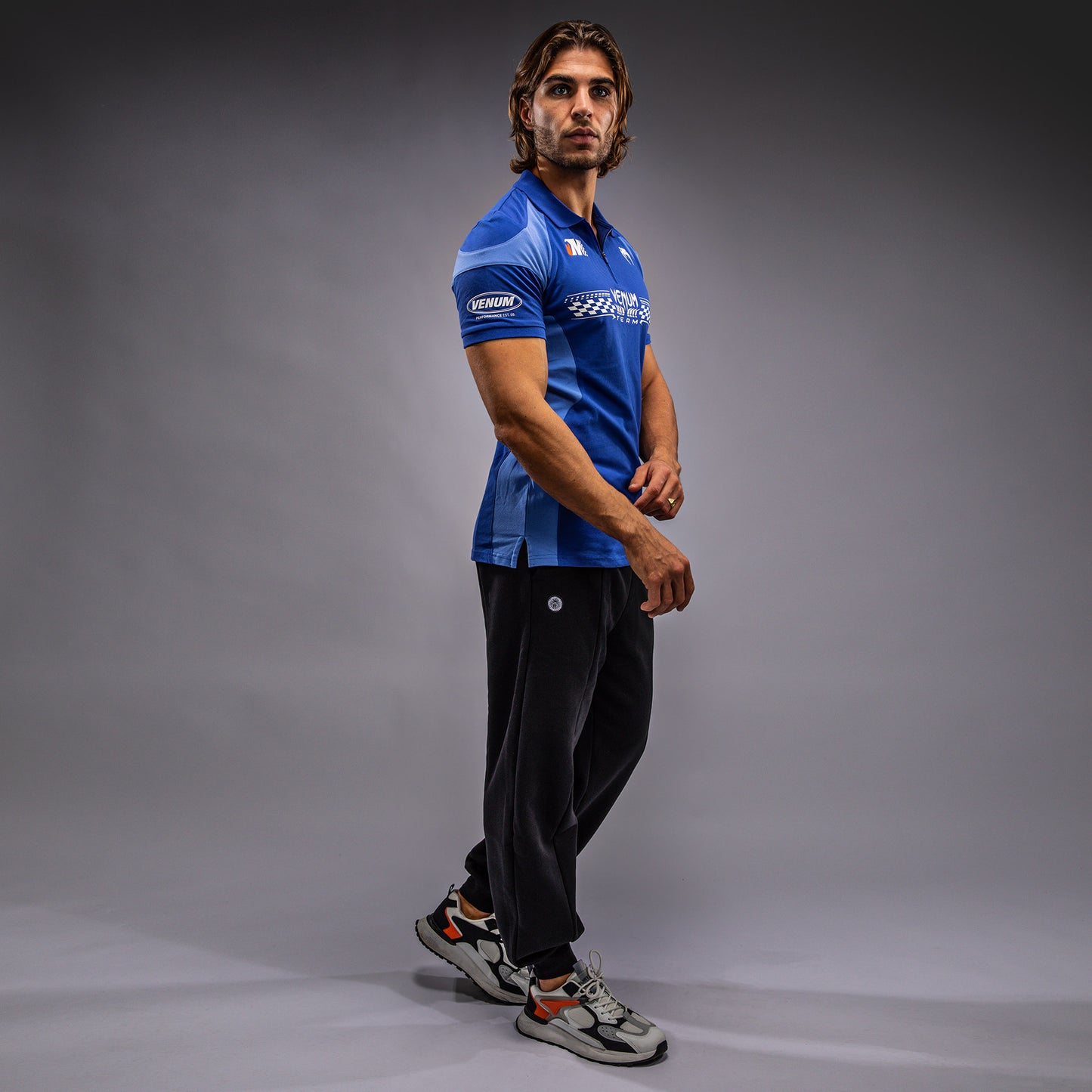 Venum Motorsport Katoenen Polo - Koninklijk Blauw