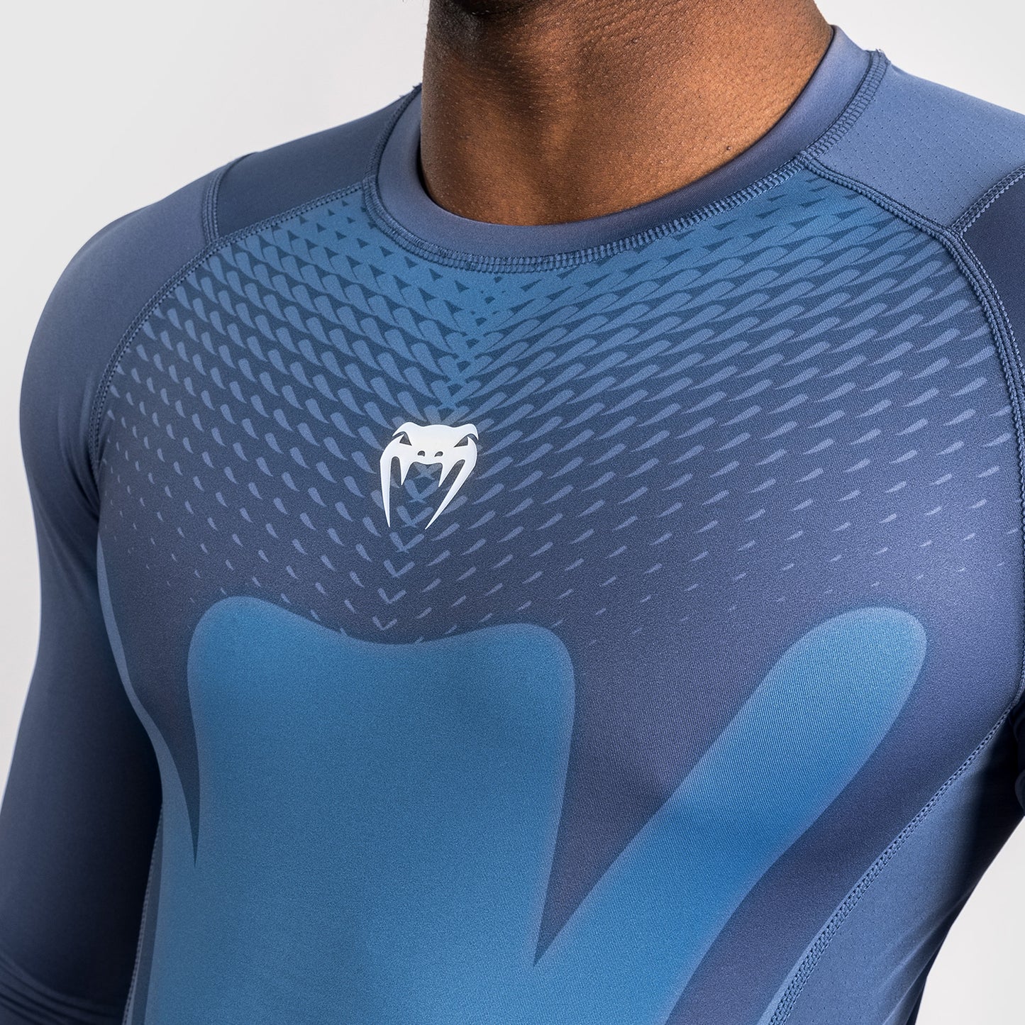 Venum Attack Heren Lange mouwen Rashguard - Navy Blauw