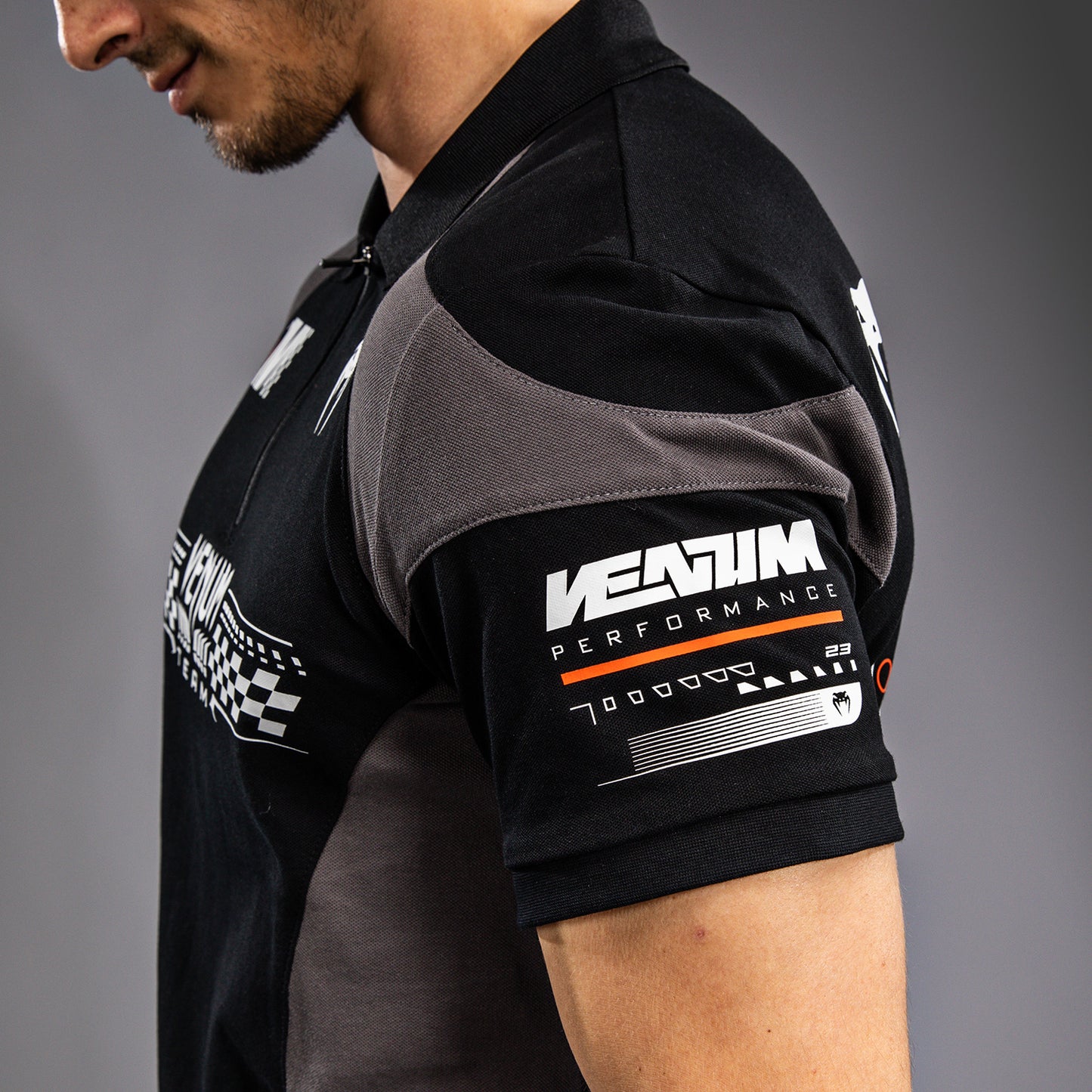 Venum Motorsport Katoenen Polo - Diep Zwart