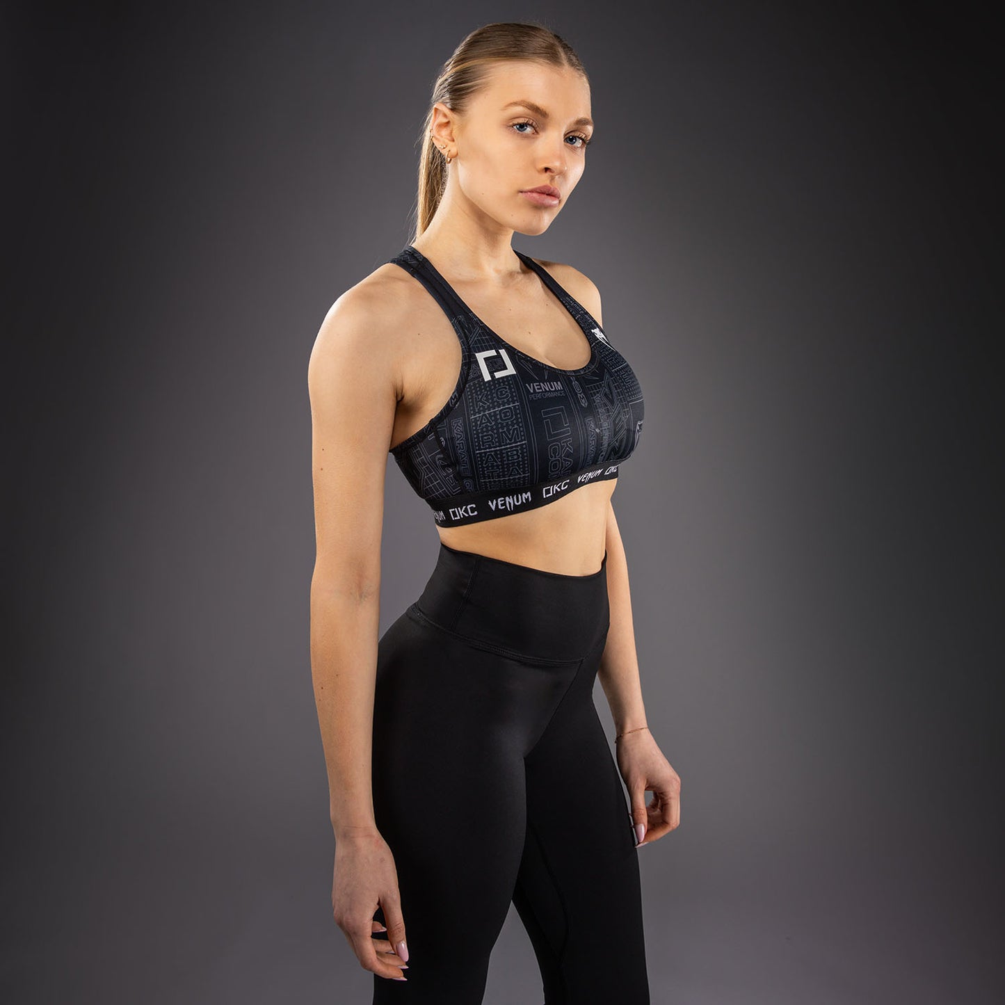 Karate Combat by Venum Sportbeha – Zwart/Grijs