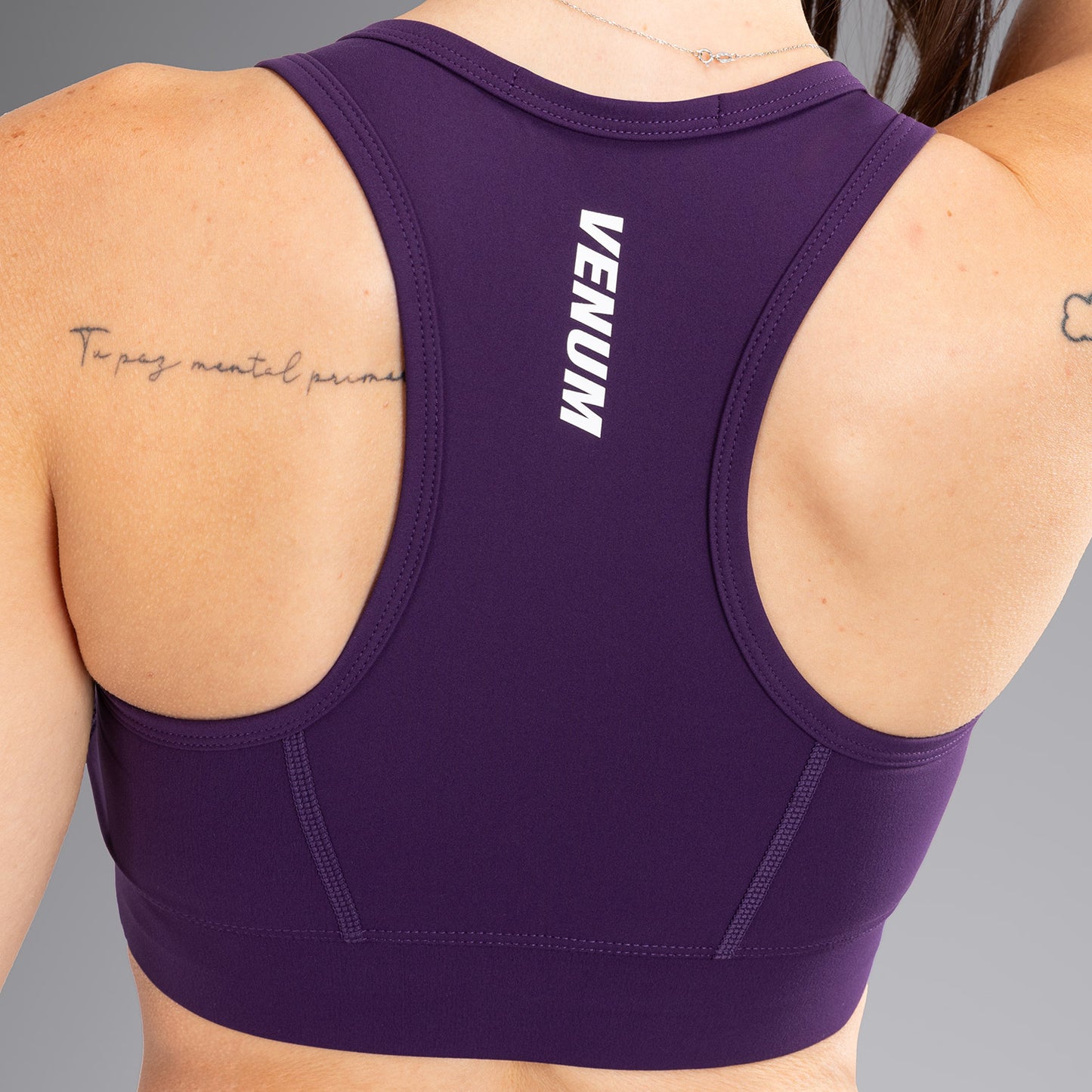 Venum Essential Dames Medium Impact Sports Bra - Donkerpaars