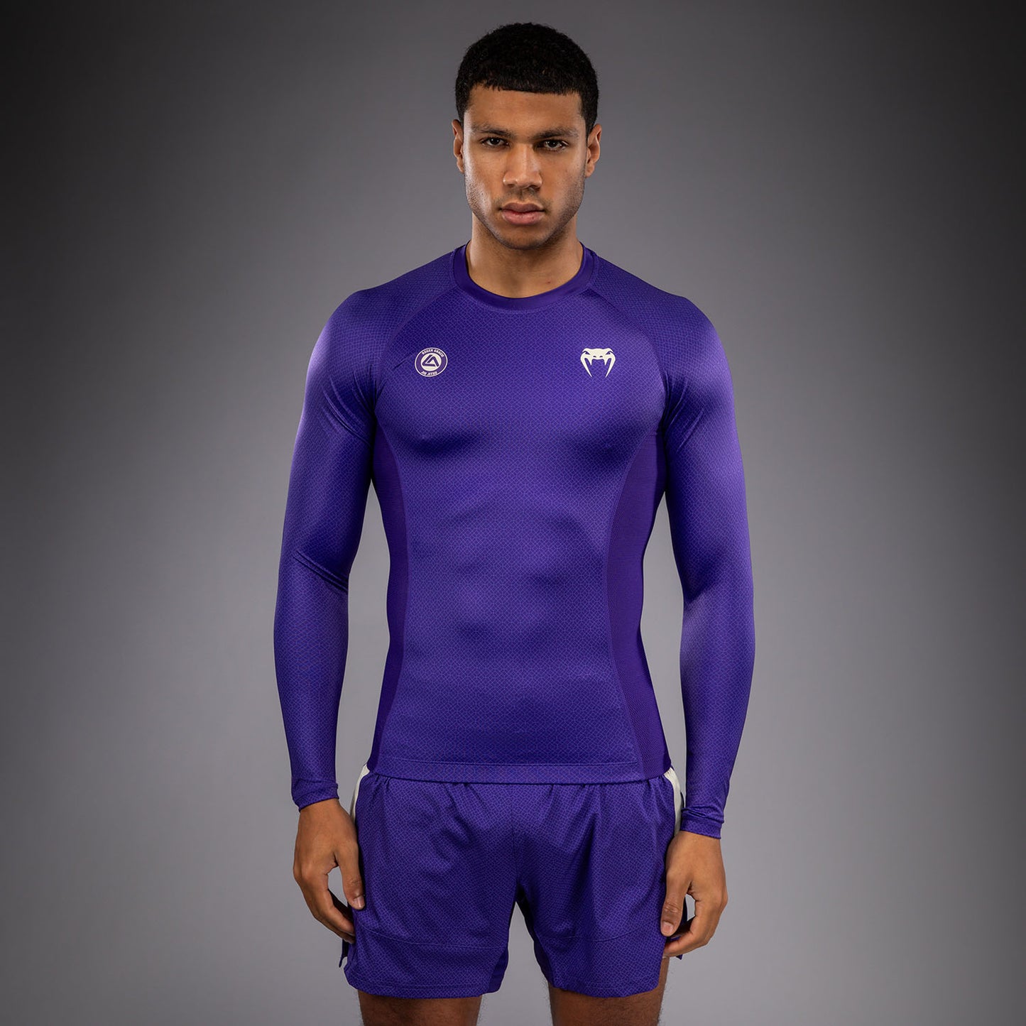 Venum x Roger Gracie Academy Rashguard met Lange Mouwen - Paars
