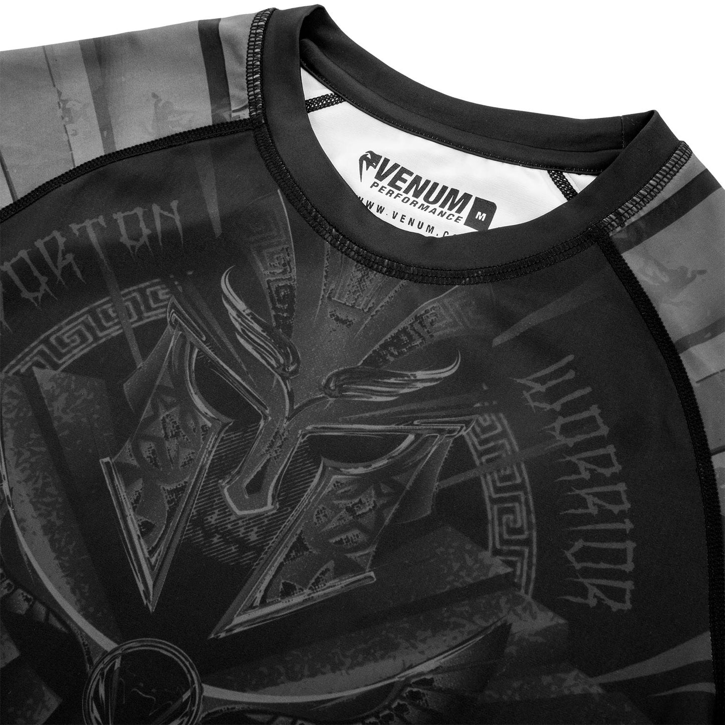 Venum Gladiator 3.0 Rashguard - lange mouwen - zwart/zwart