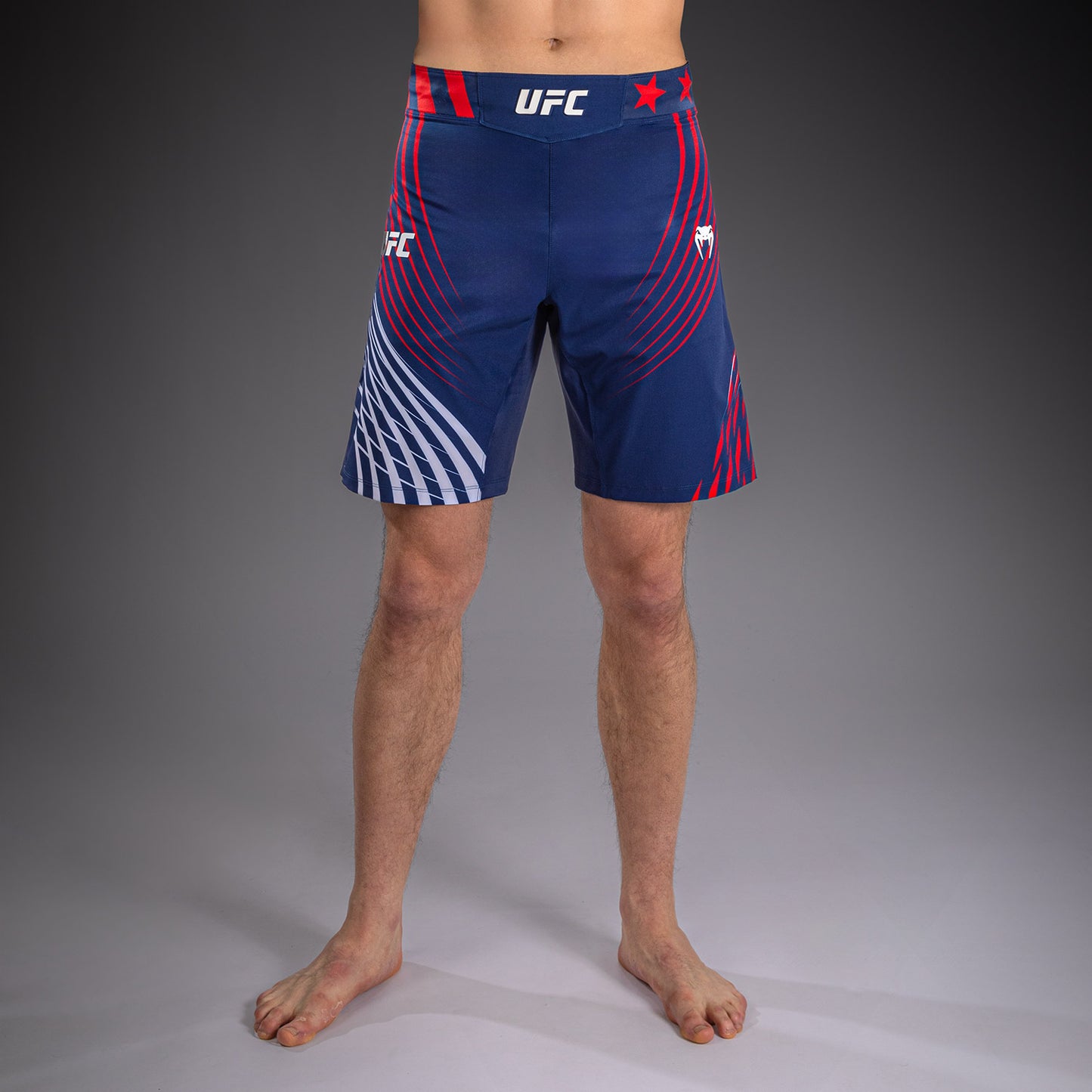 Official UFC Freedom 250 by Venum Authentic Fight Night Fight Shorts Long Fit voor heren - Blauw