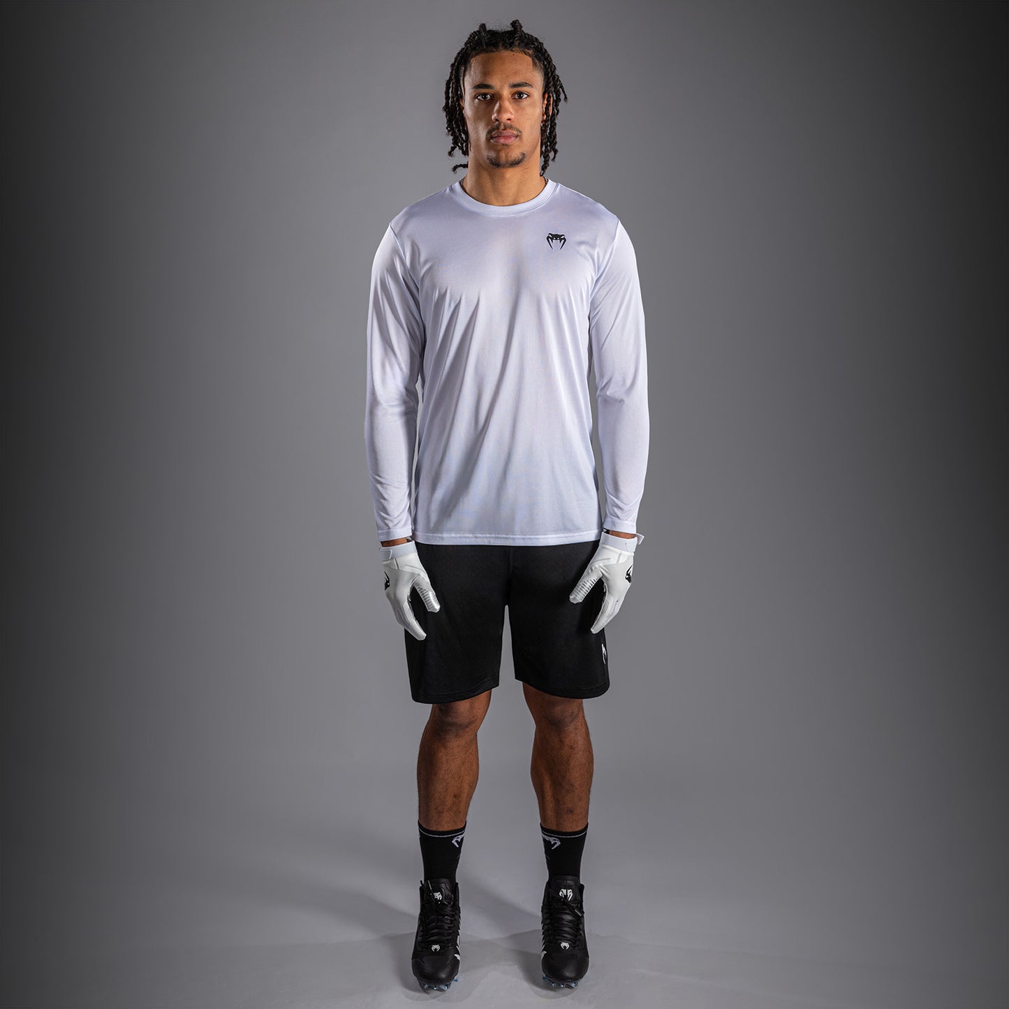Venum Lineup Performance T-shirt met lange mouwen - Wit/Zwart