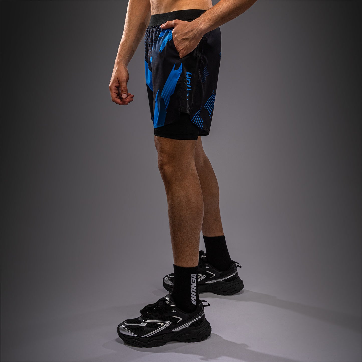 Venum No-Gi 6.0 Trainingsshorts - Zwart/Blauw