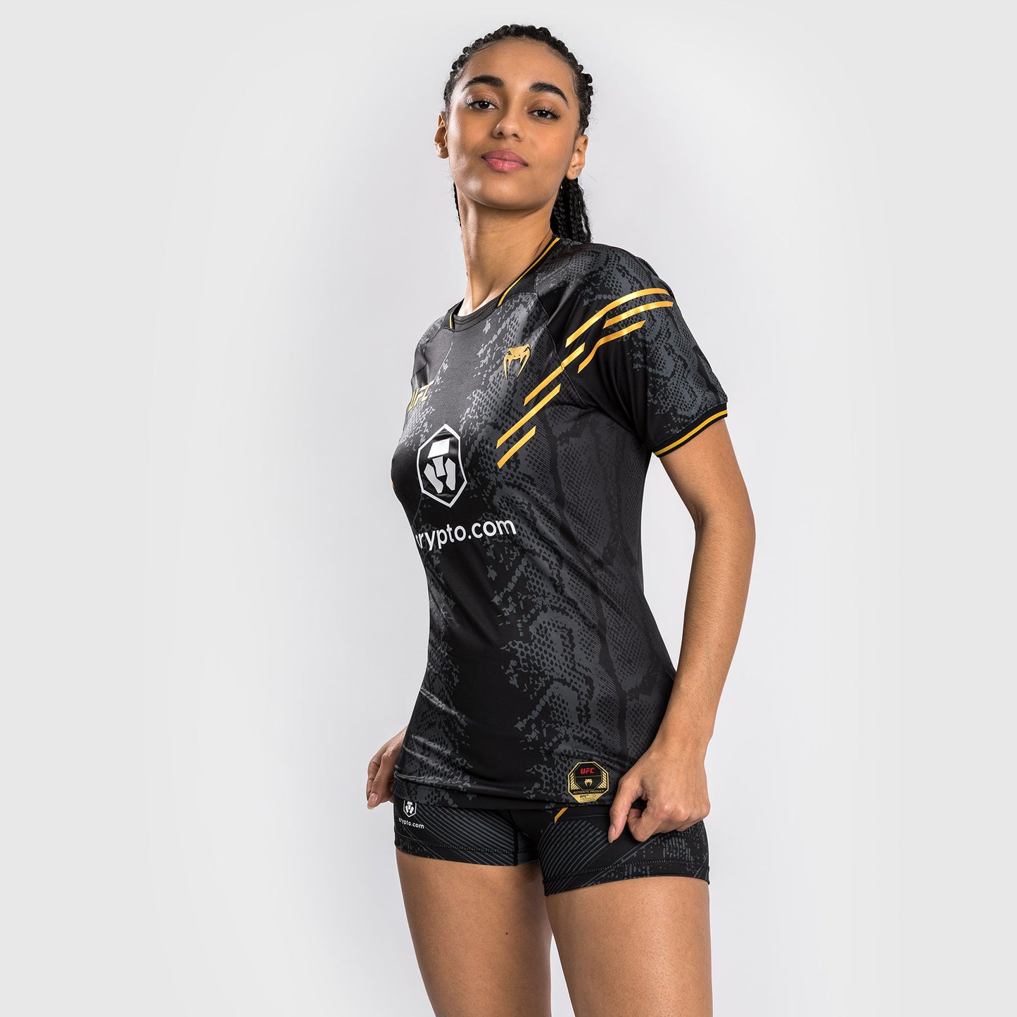 UFC Adrenaline by Venum Gepersonaliseerde Authentic Fight Night Vrouwen Walkout Jersey - Kampioen